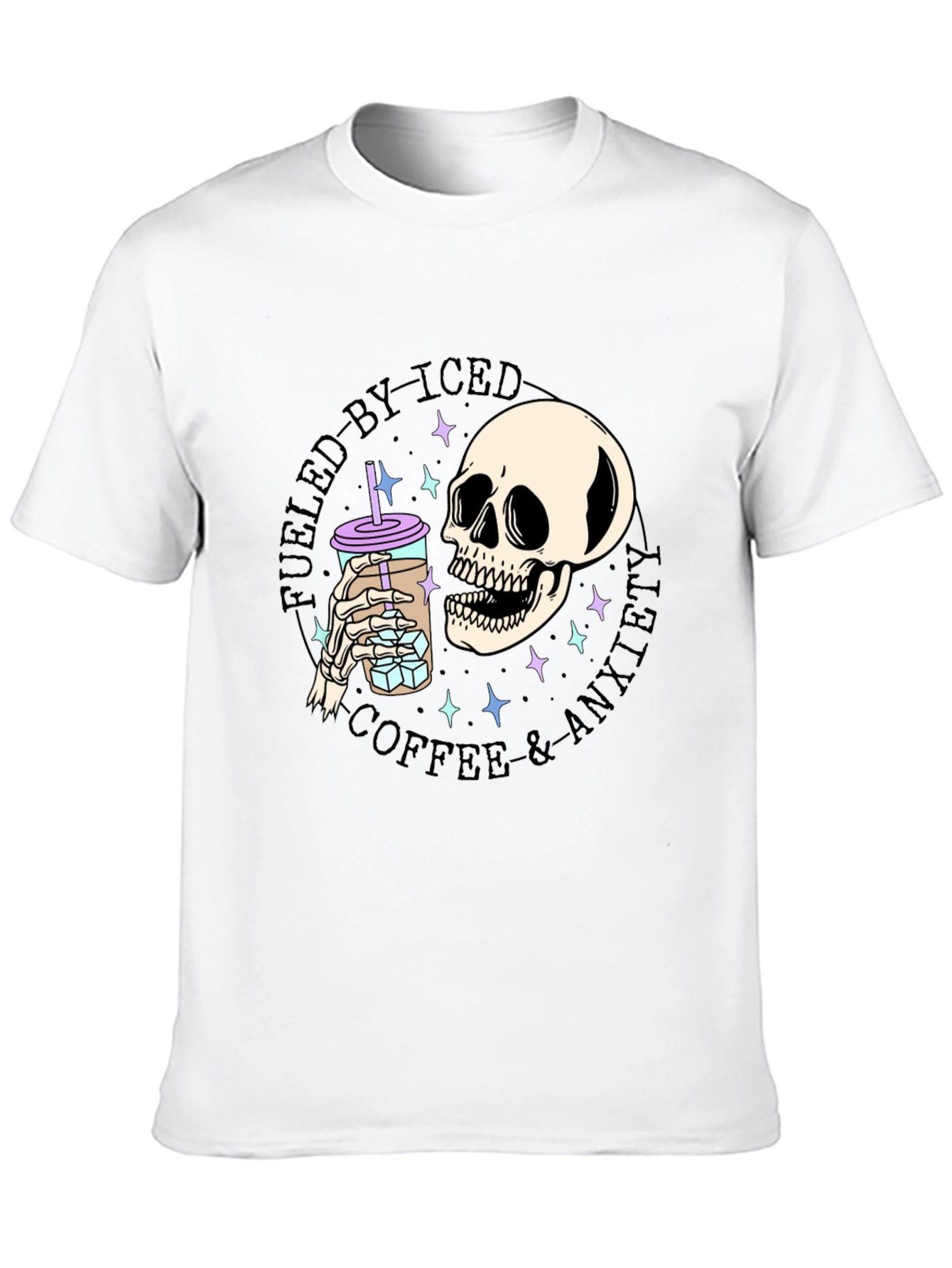 Fueled By Iced Coffee & Anxiety T-Shirt