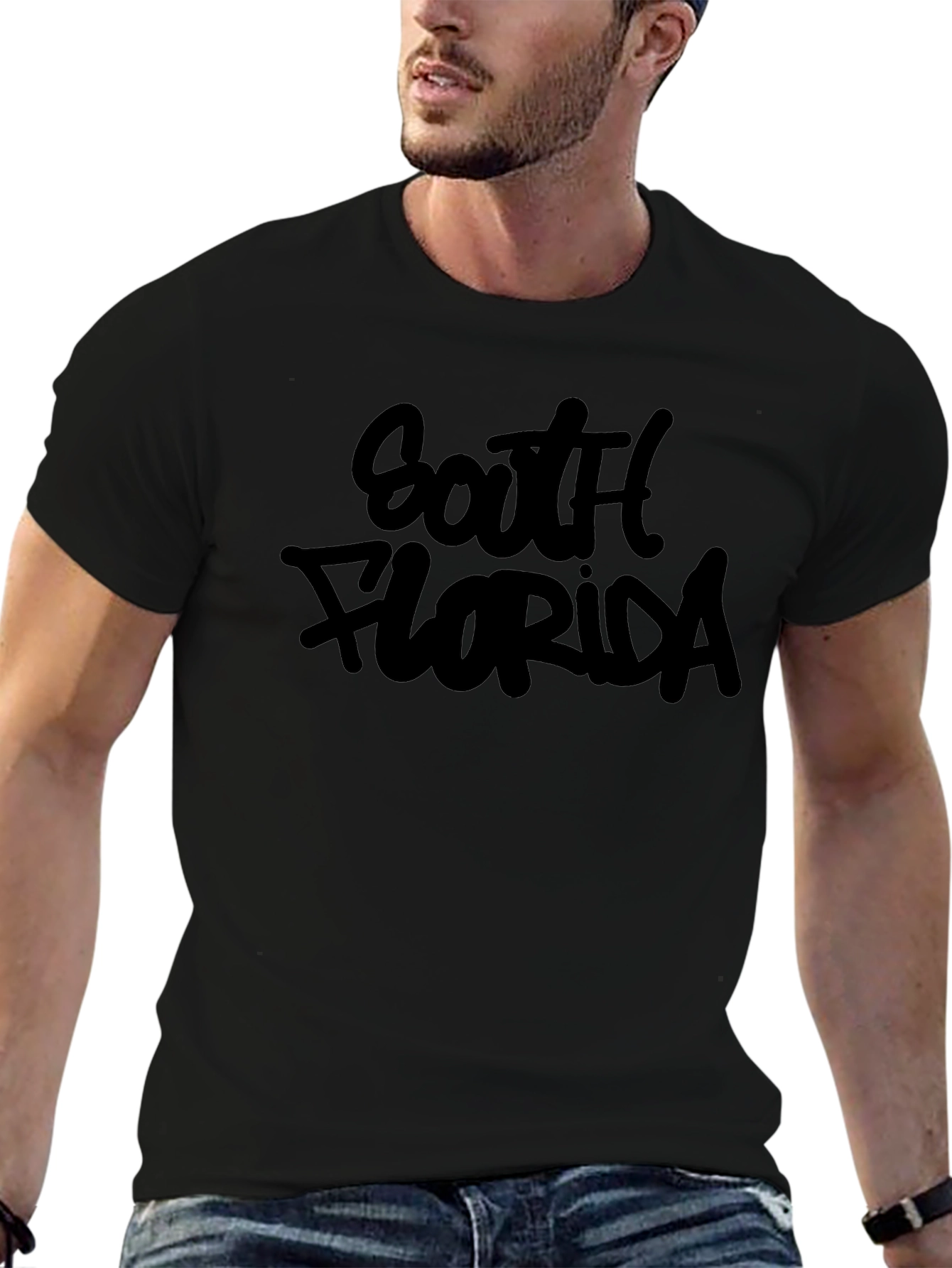 South Florida Black Graphic T-Shirt