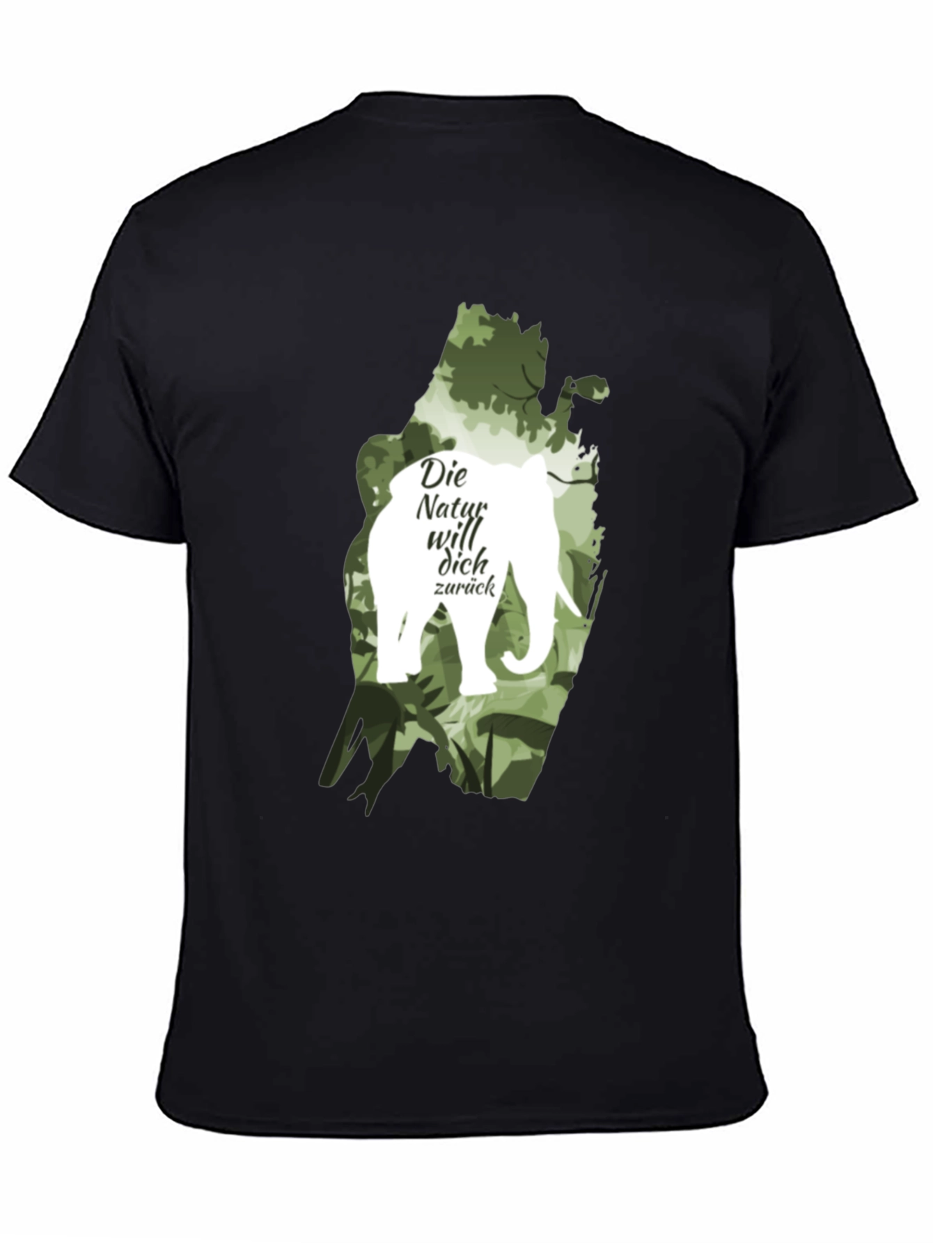 Nature Calls T-Shirt: Elephant Die Natur will dich zurück