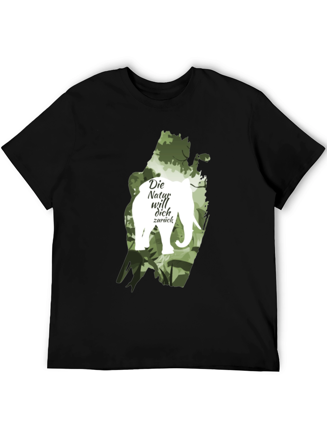 Nature Calls T-Shirt: Elephant Die Natur will dich zurück