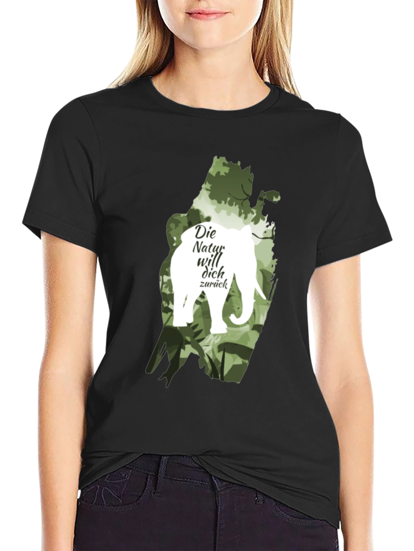 Nature Calls T-Shirt: Elephant Die Natur will dich zurück