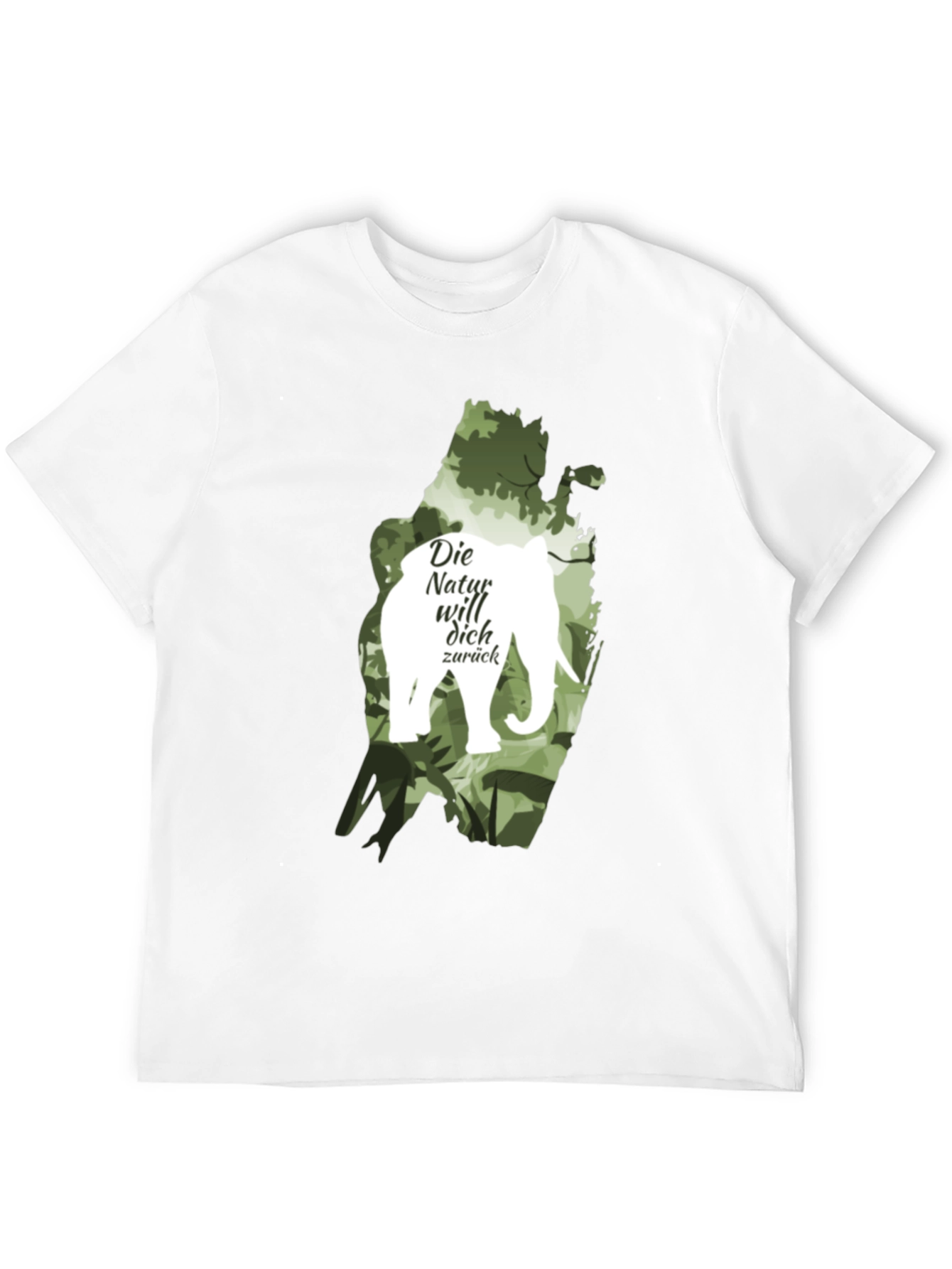 Nature Calls T-Shirt: Elephant Die Natur will dich zurück