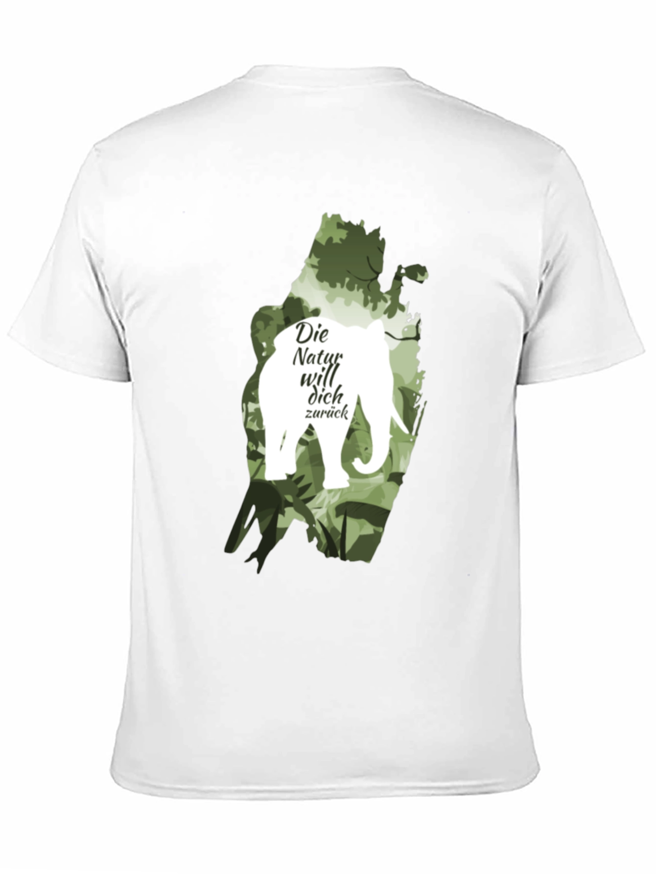 Nature Calls T-Shirt: Elephant Die Natur will dich zurück