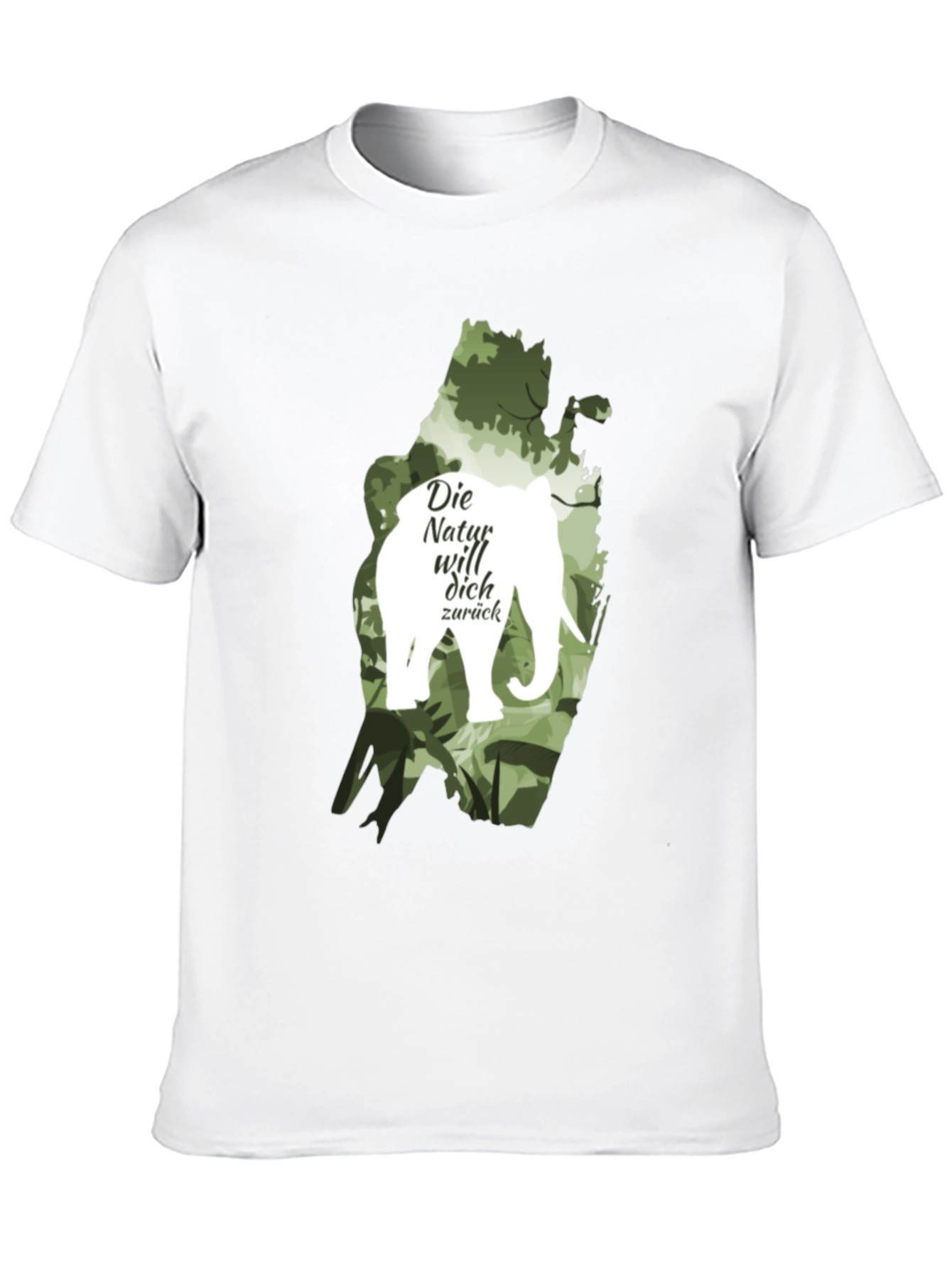 Nature Calls T-Shirt: Elephant Die Natur will dich zurück