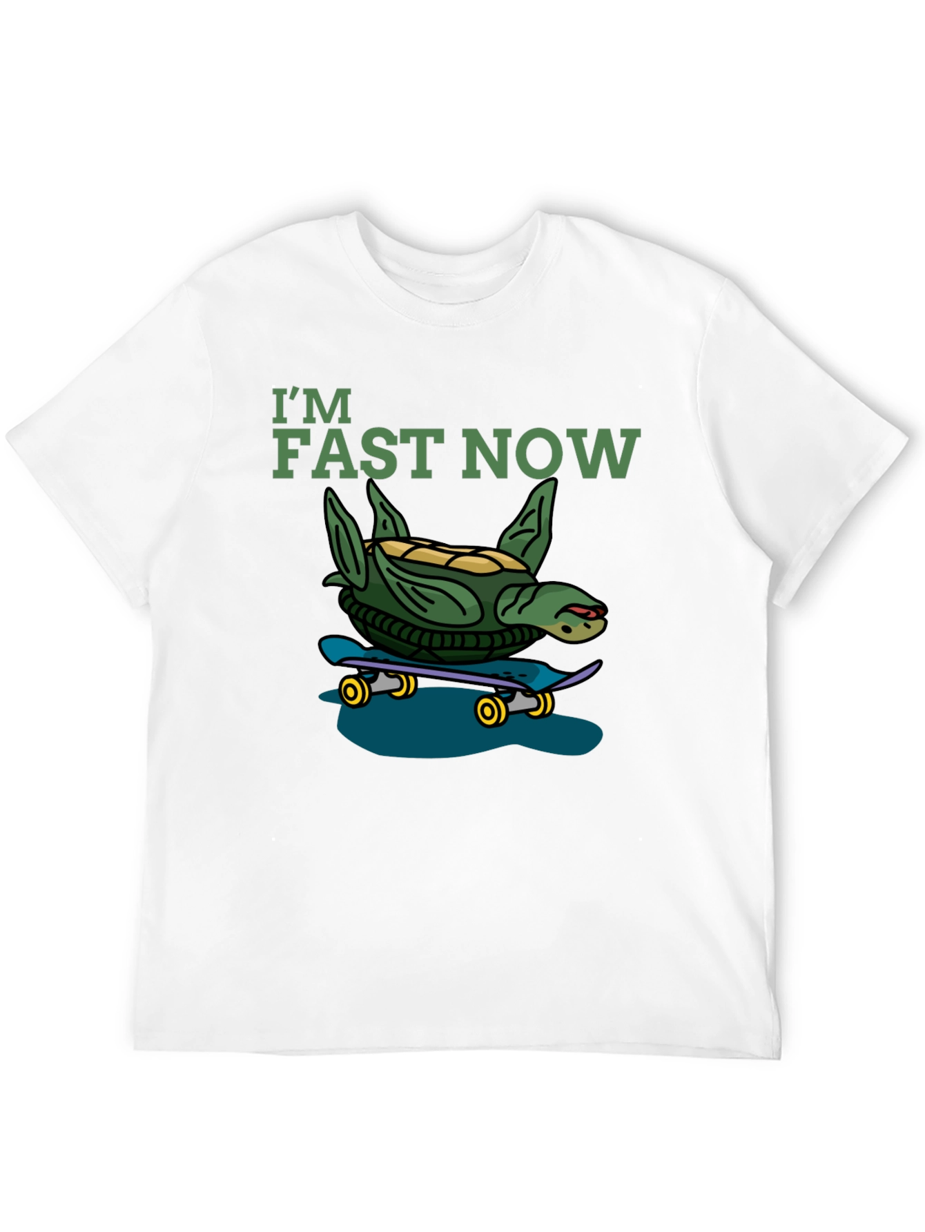 Im Fast Now Turtle Skateboard T-Shirt