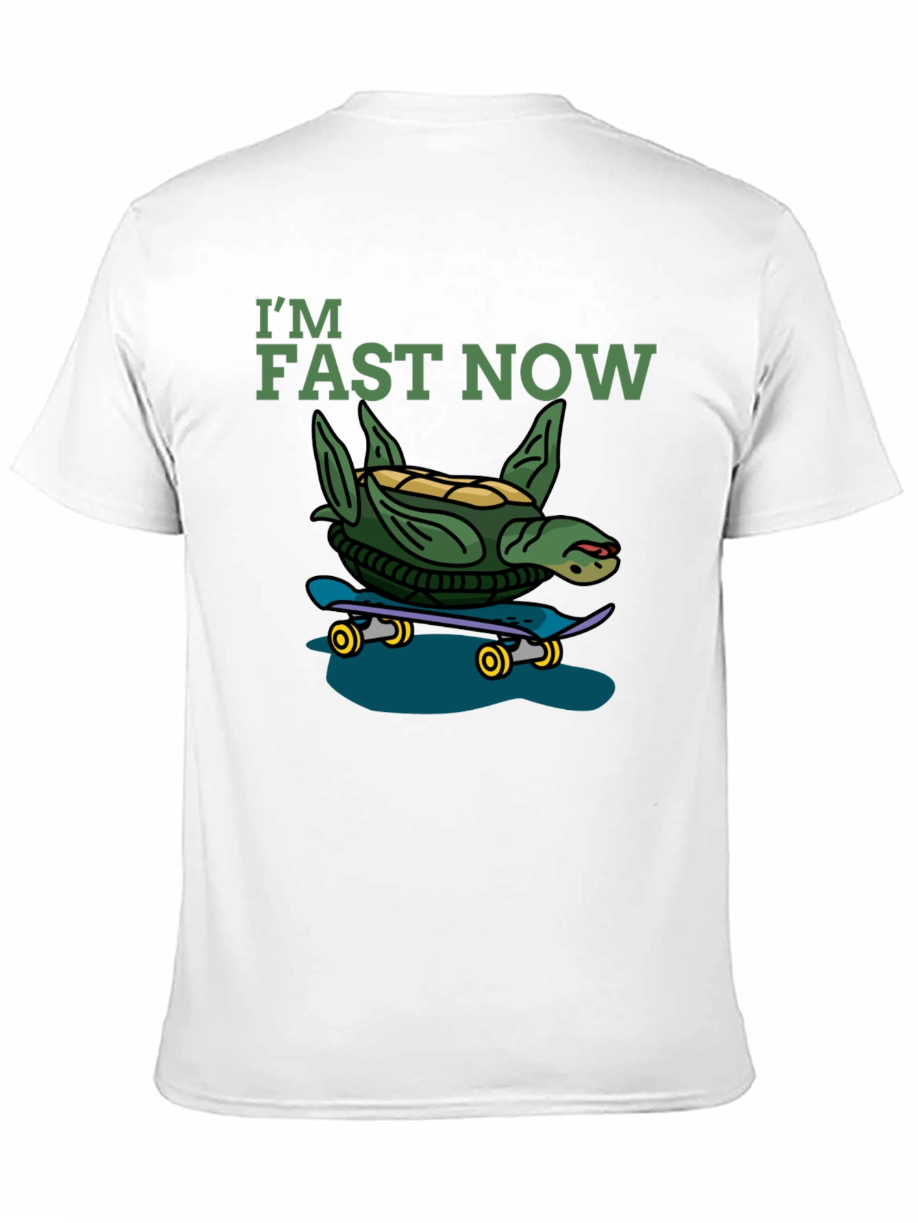 Im Fast Now Turtle Skateboard T-Shirt