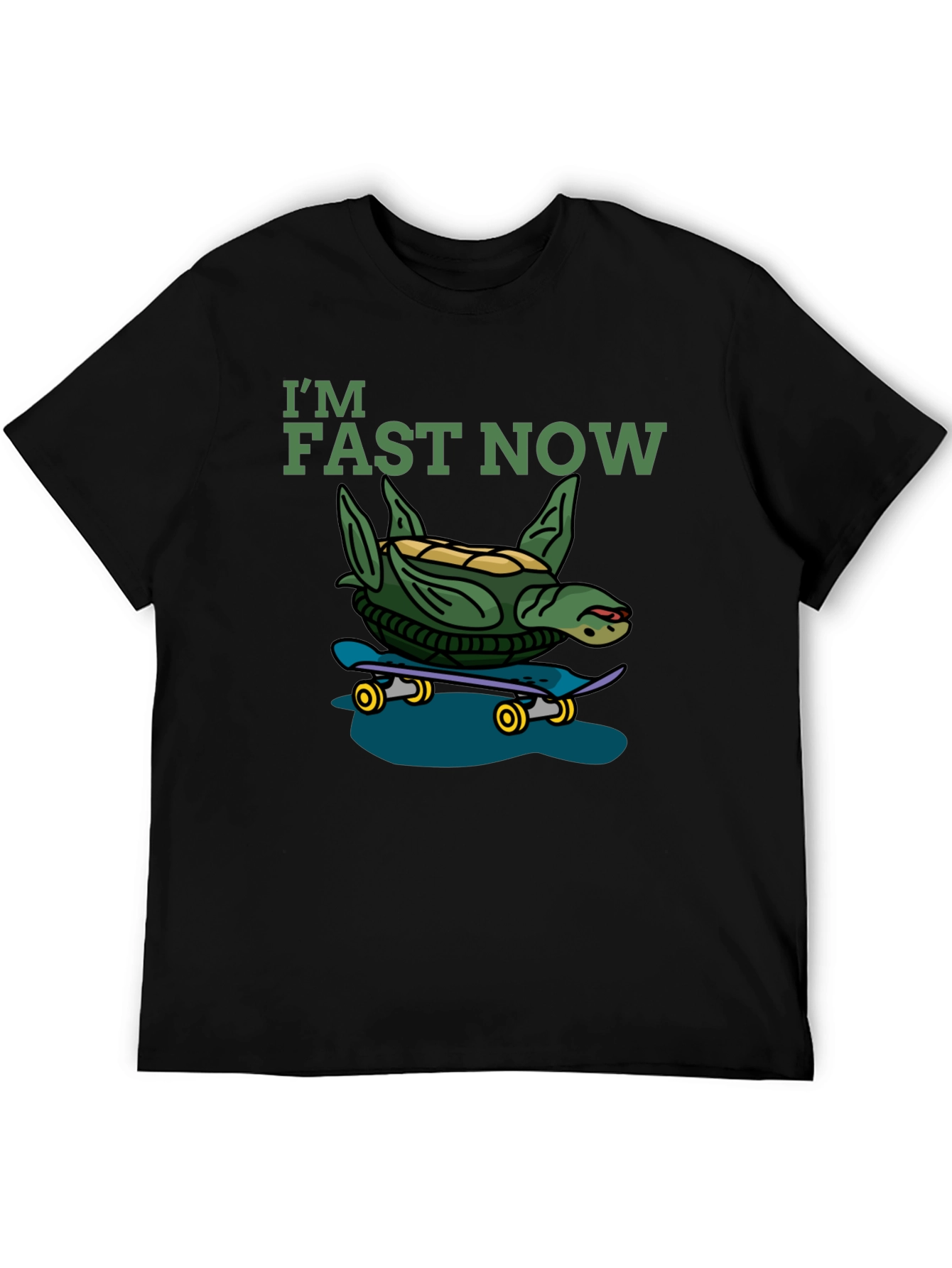 Im Fast Now Turtle Skateboard T-Shirt