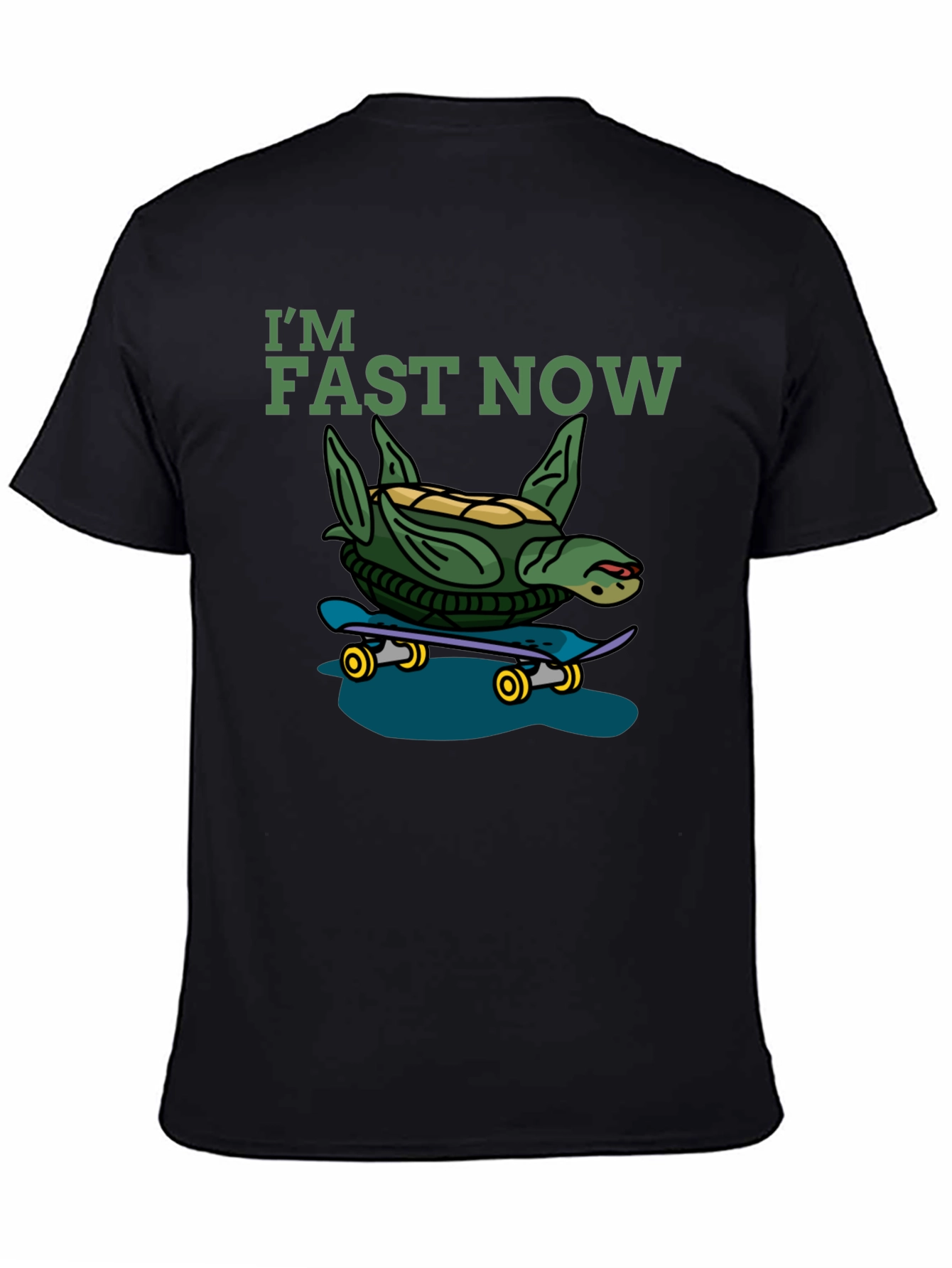 Im Fast Now Turtle Skateboard T-Shirt