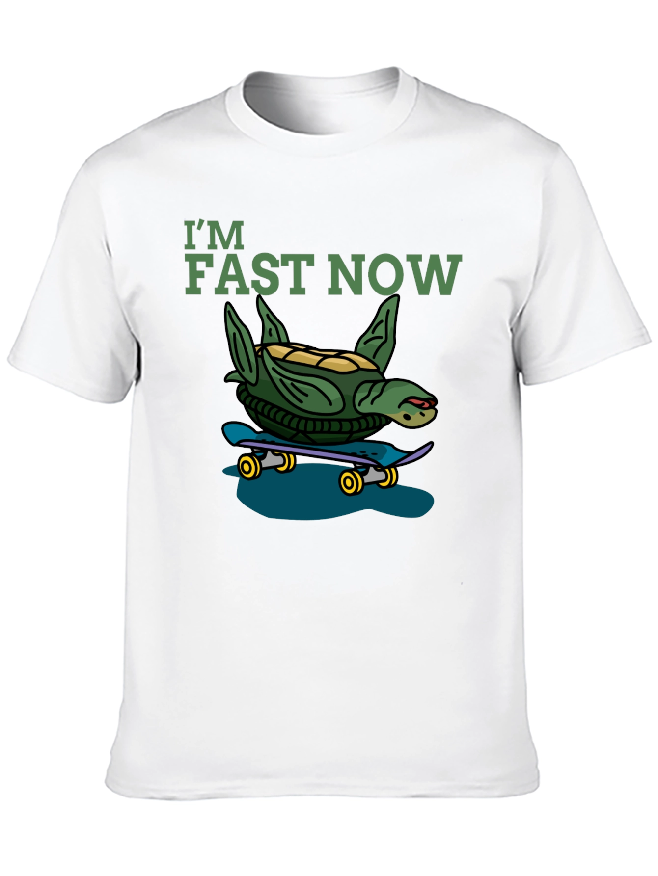 Im Fast Now Turtle Skateboard T-Shirt