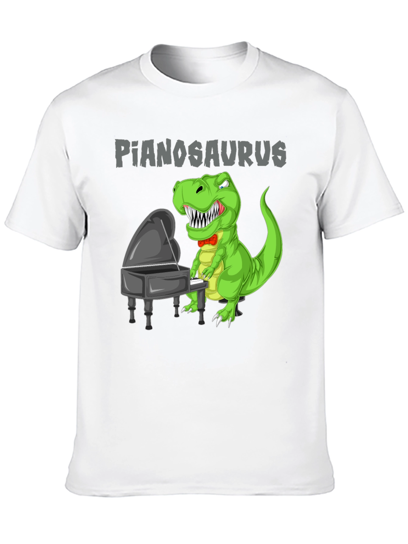 Pianosaurus T-Shirt Dinosaur Playing Piano