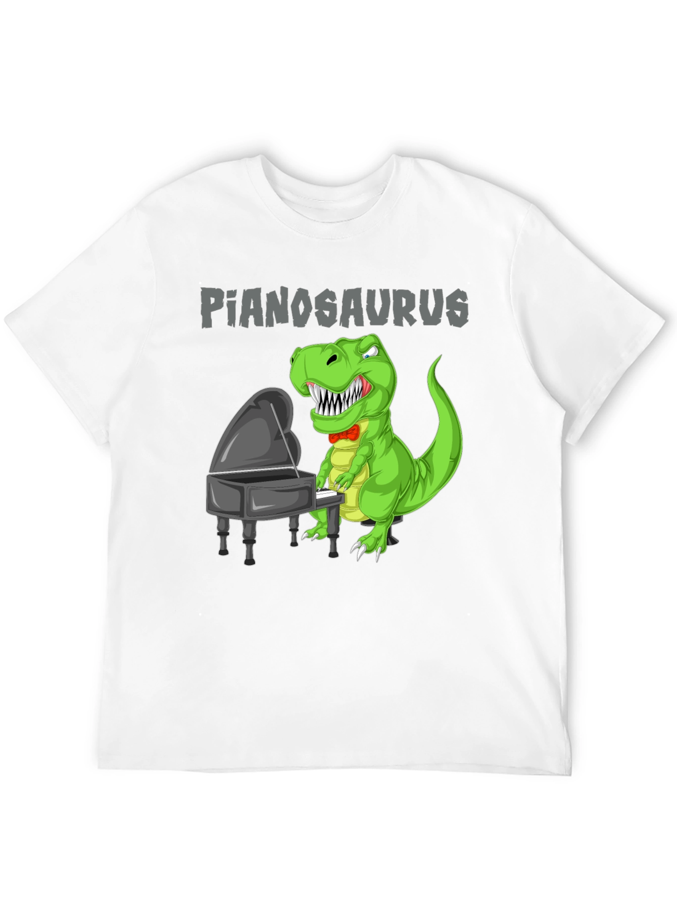 Pianosaurus T-Shirt Dinosaur Playing Piano