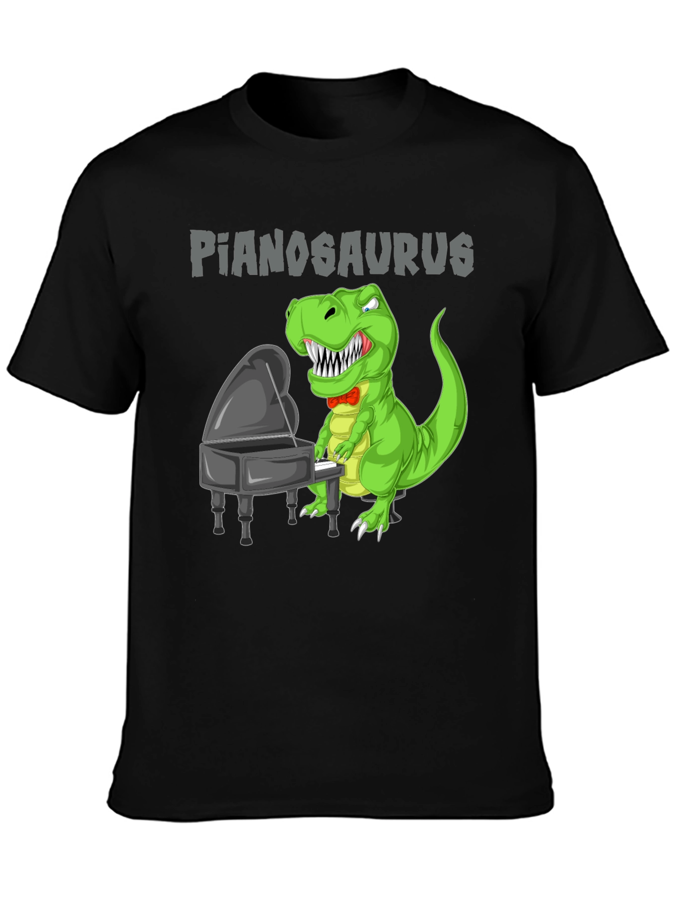 Pianosaurus T-Shirt Dinosaur Playing Piano