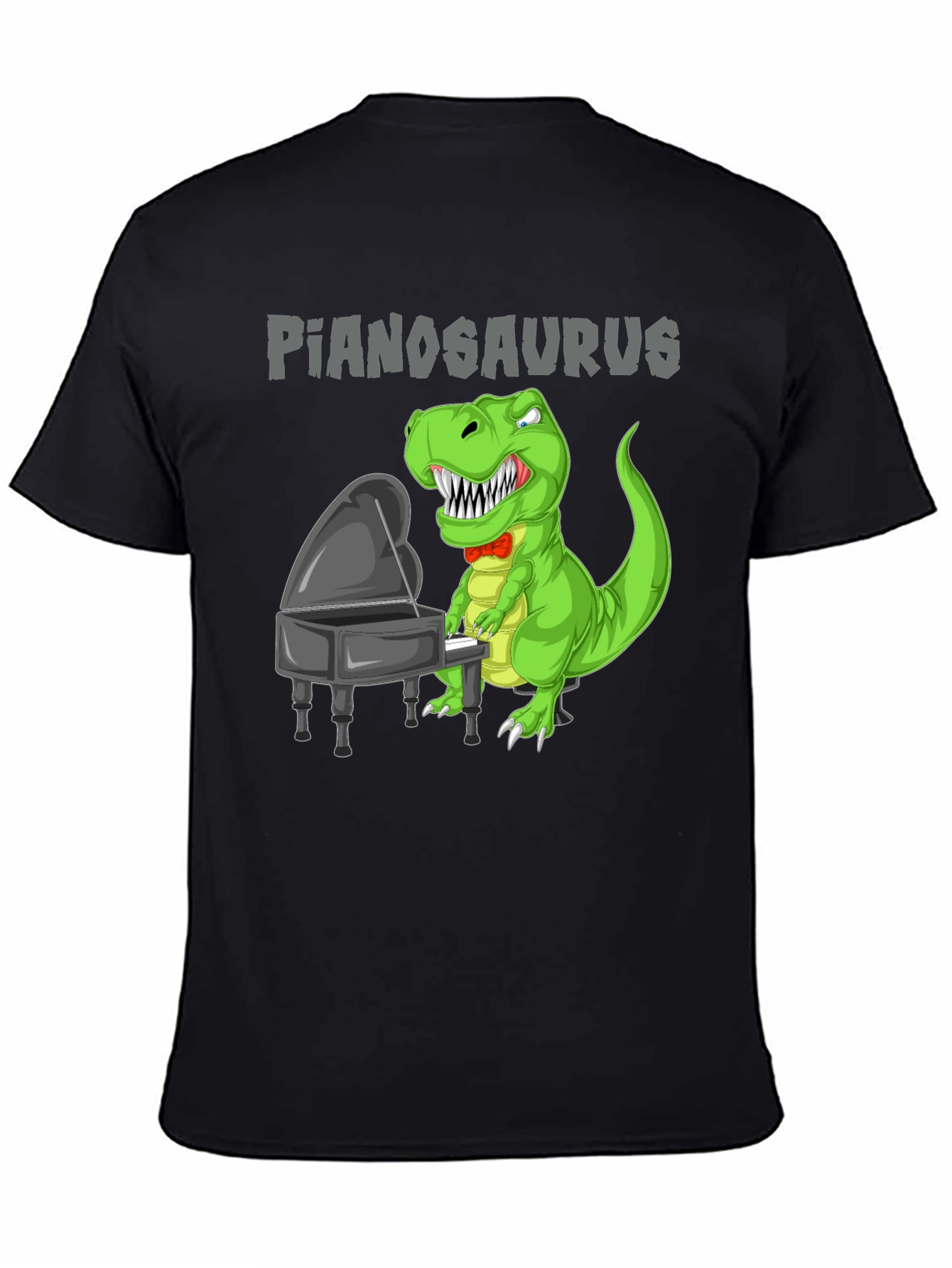 Pianosaurus T-Shirt Dinosaur Playing Piano