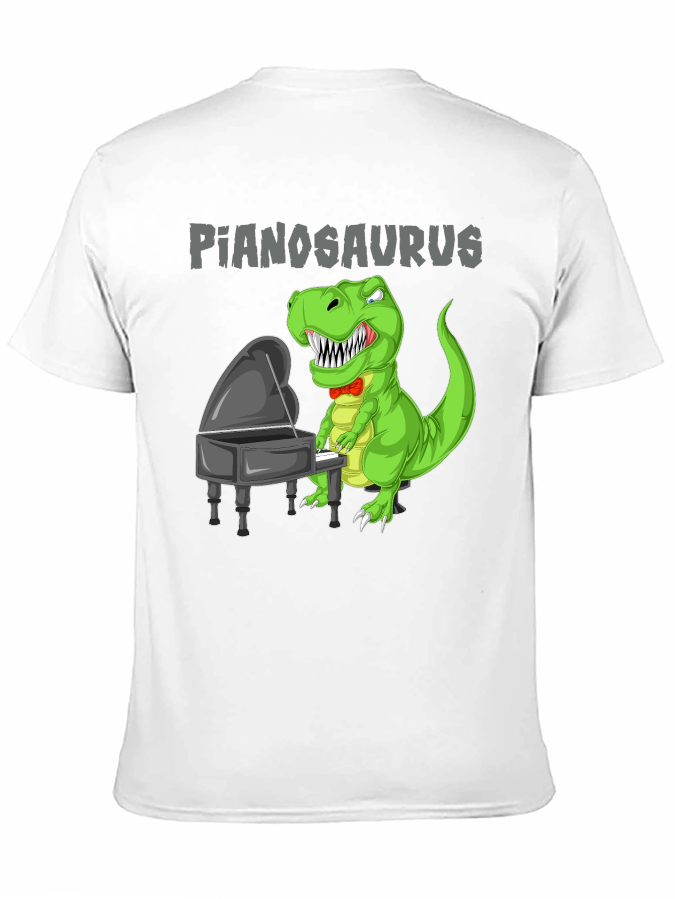 Pianosaurus T-Shirt Dinosaur Playing Piano