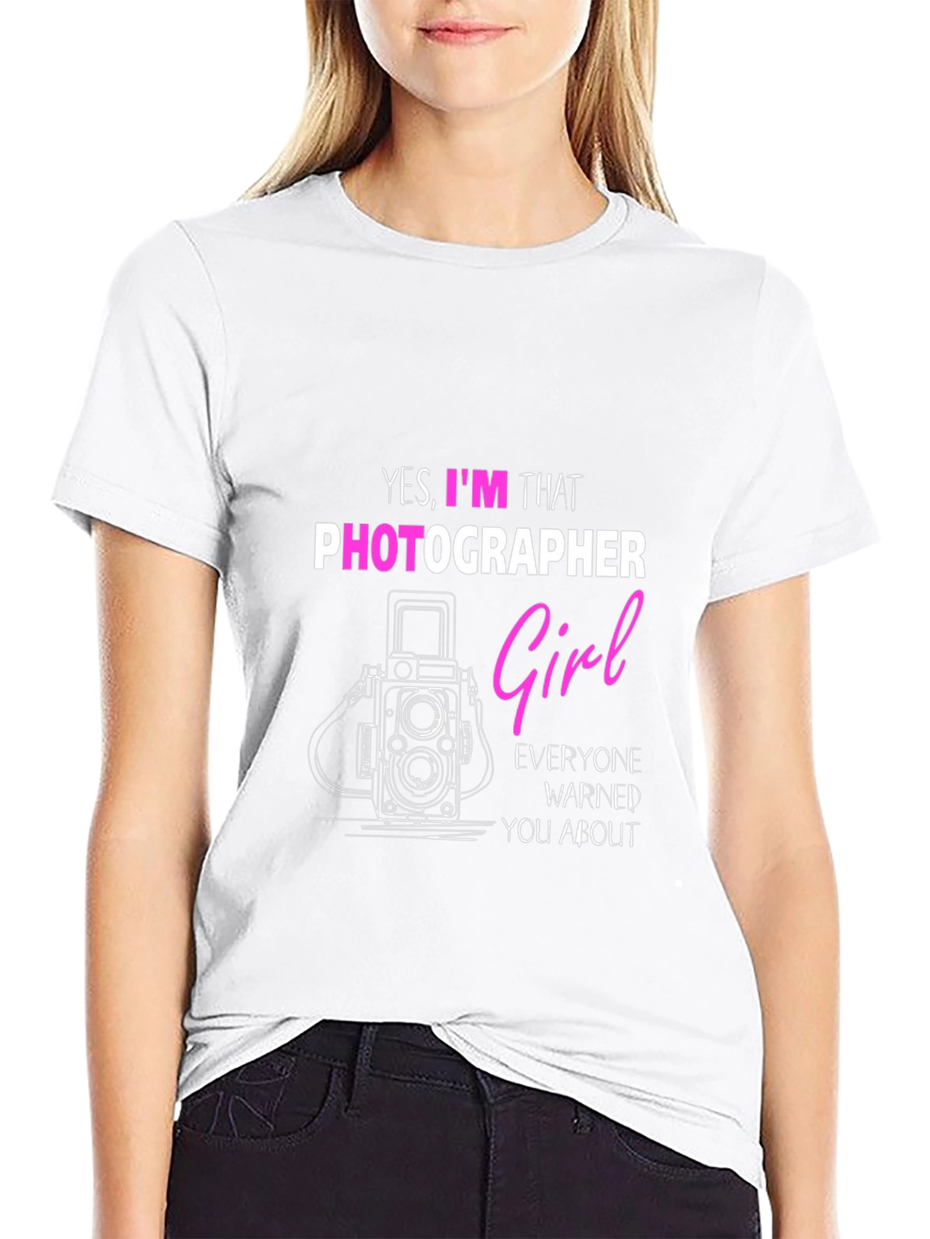 Photographer Girl T-Shirt - Funny Camera Tee
