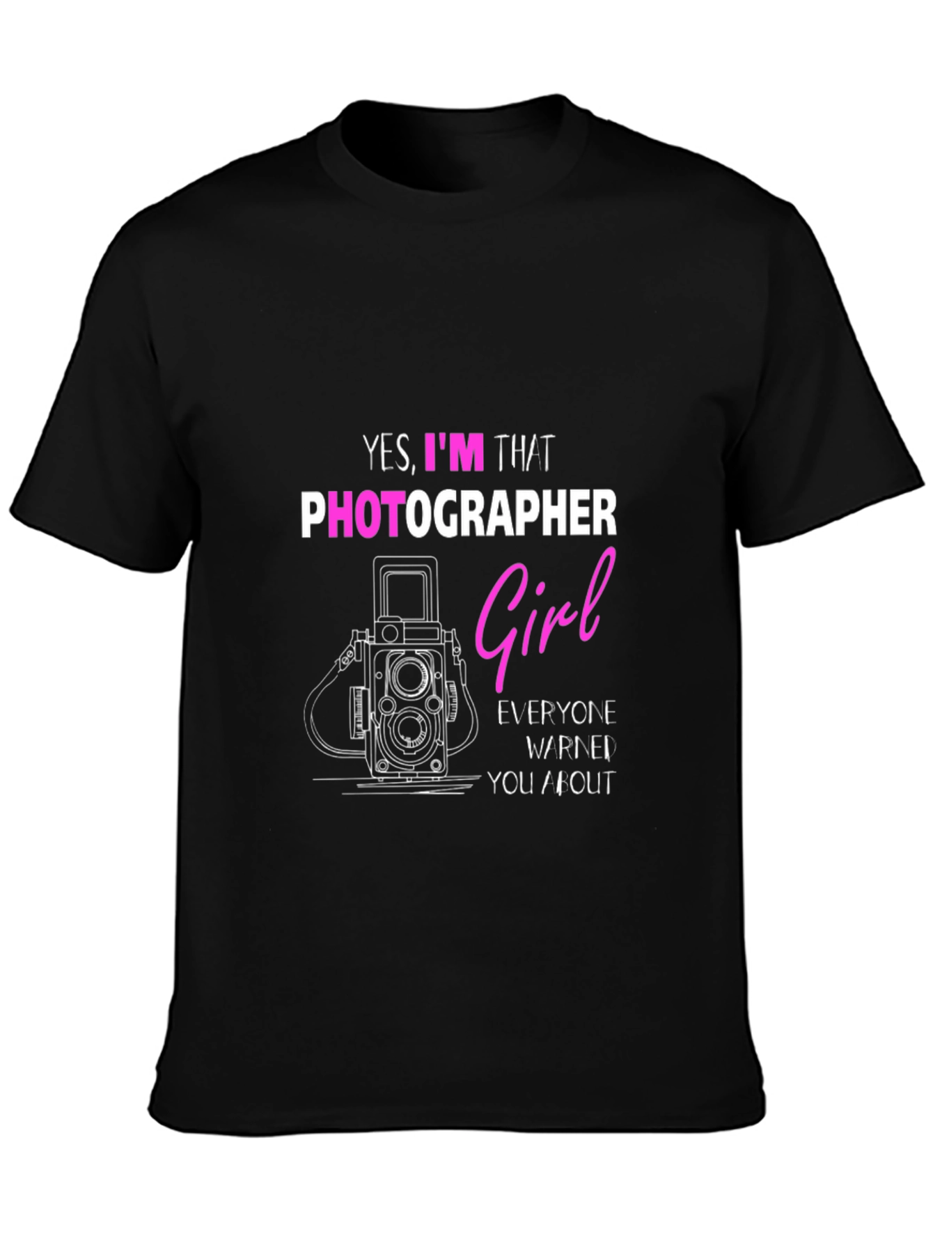 Photographer Girl T-Shirt - Funny Camera Tee