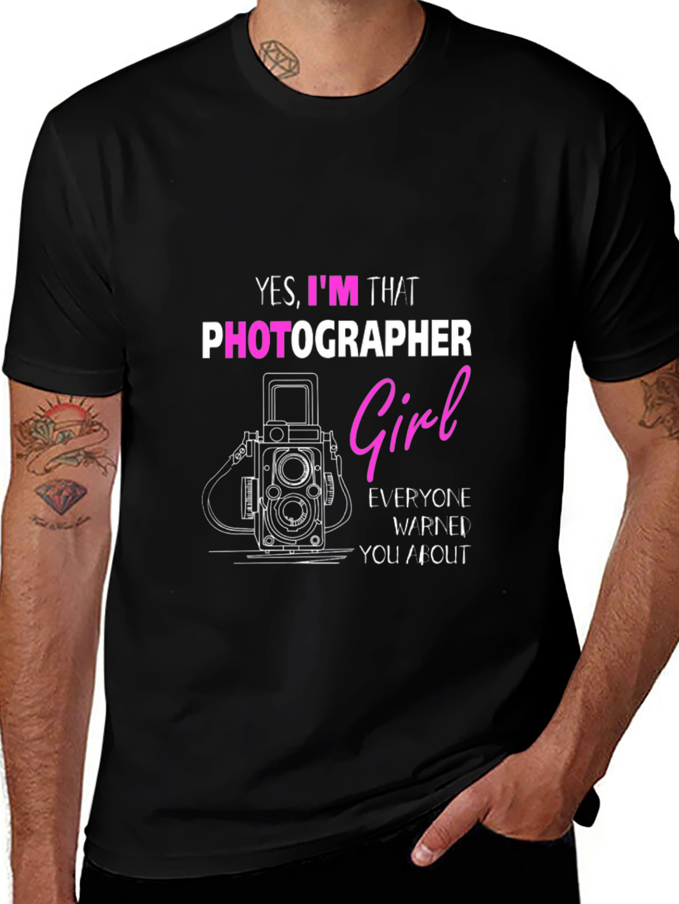 Photographer Girl T-Shirt - Funny Camera Tee
