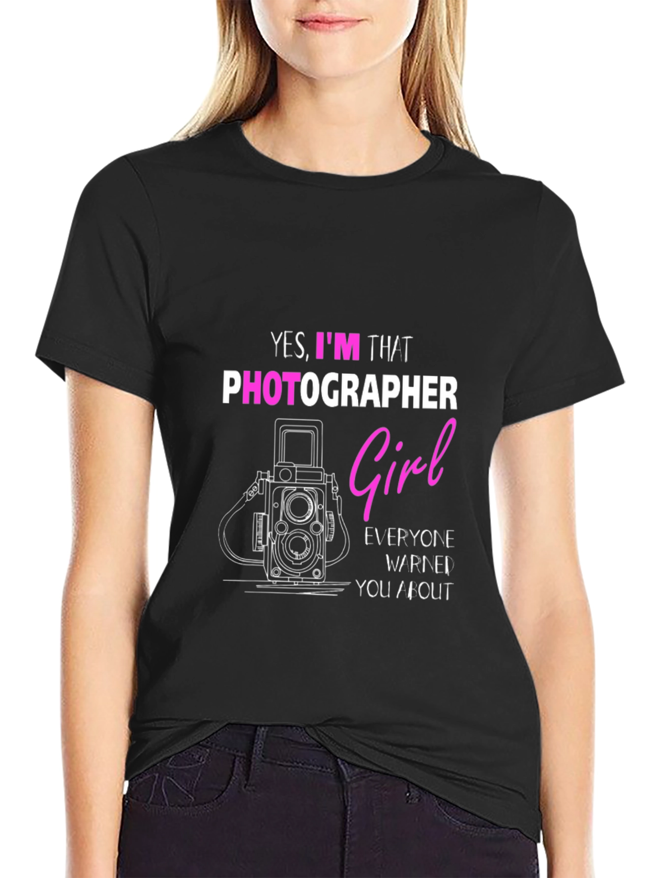 Photographer Girl T-Shirt - Funny Camera Tee