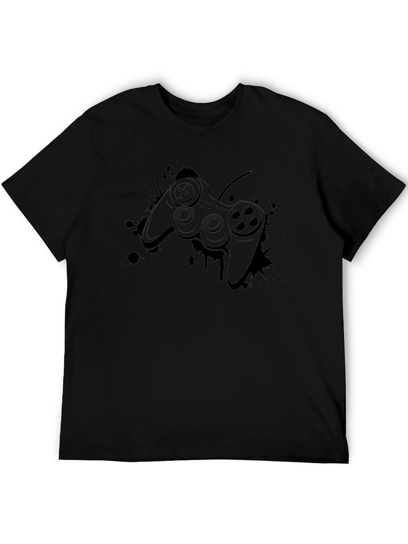 Gaming Controller Graphic Black T-Shirt