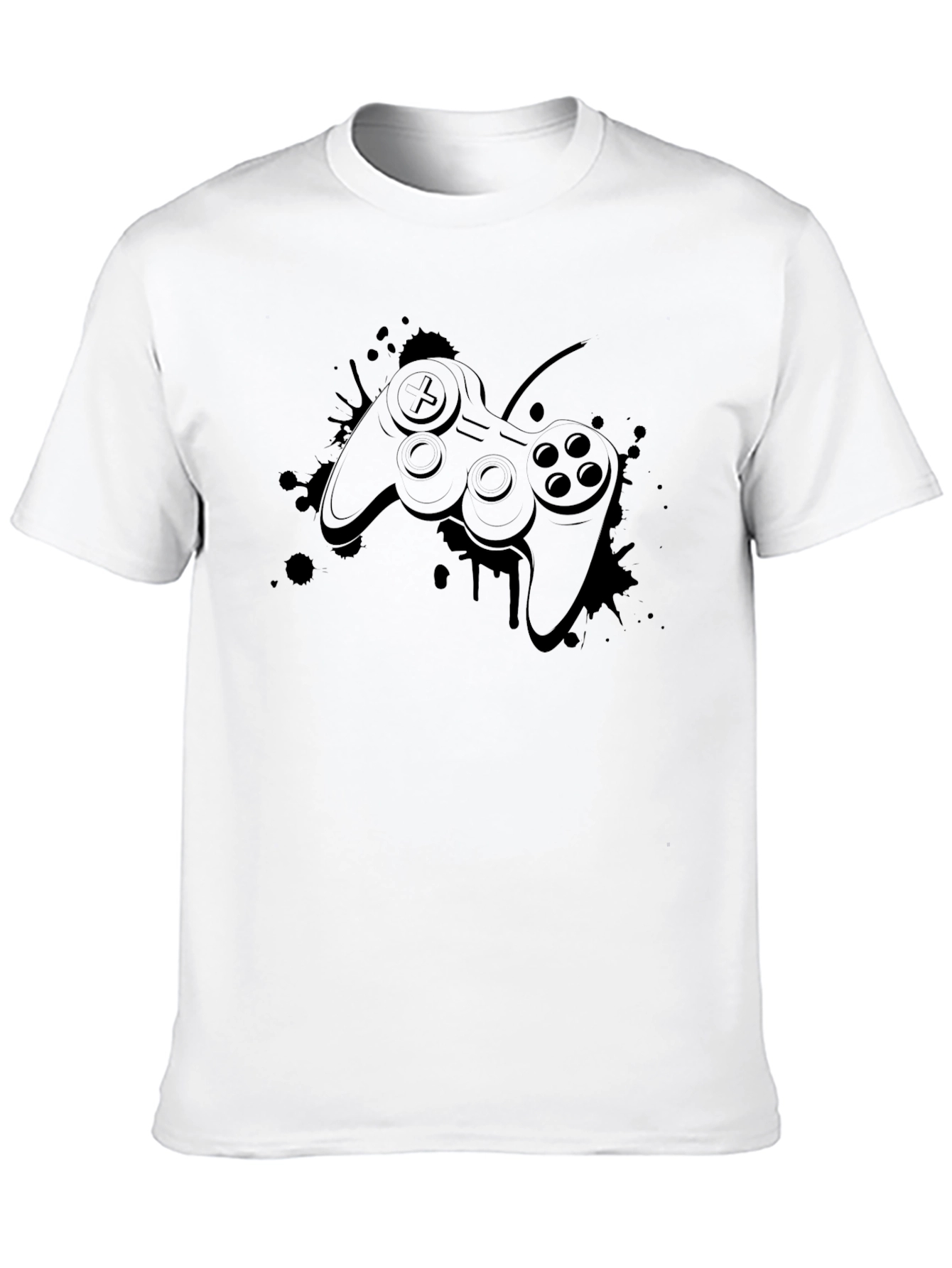 Gaming Controller Graphic Black T-Shirt