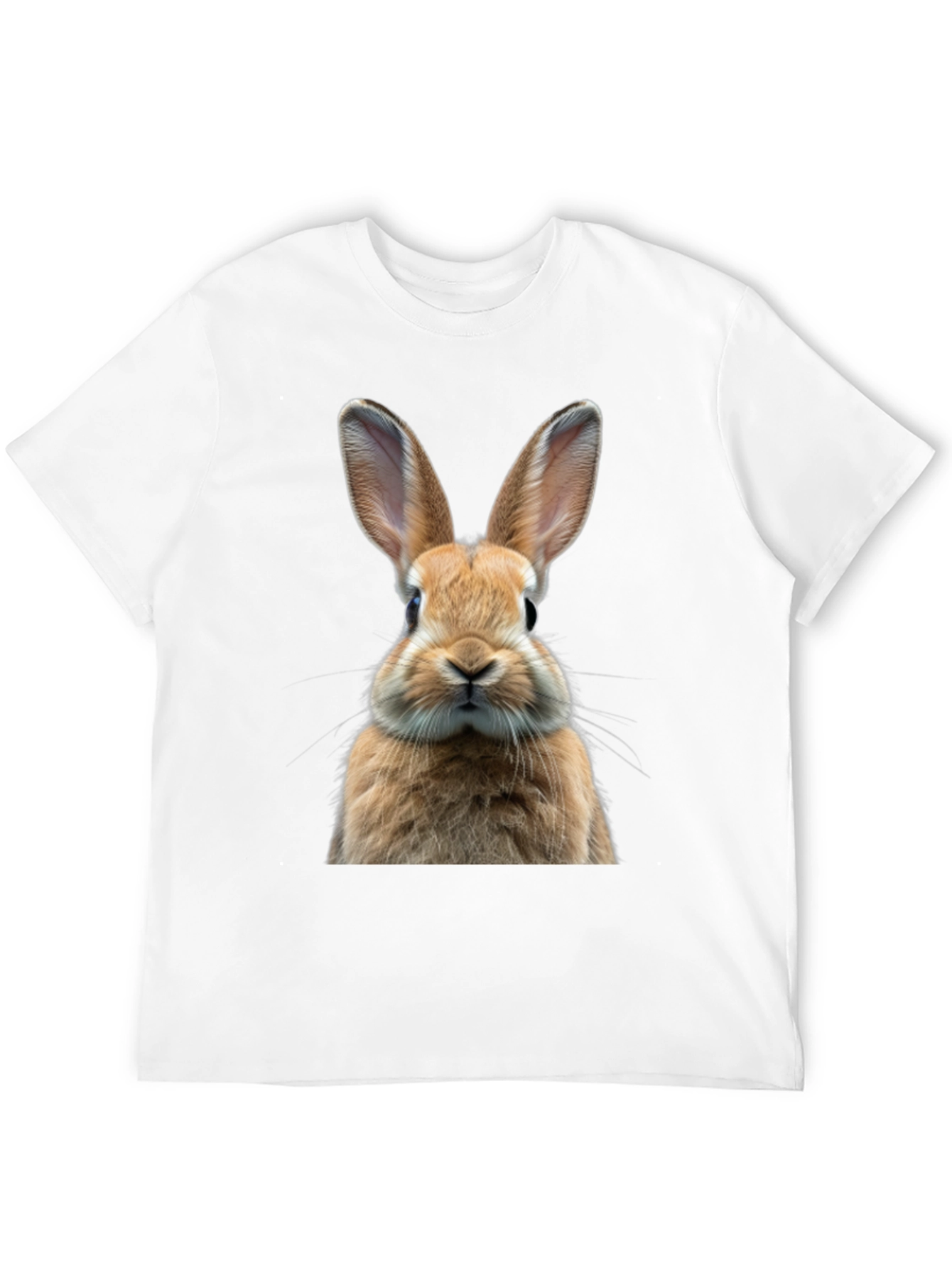 Rabbit Graphic Tee - Cute Animal Print Shirt