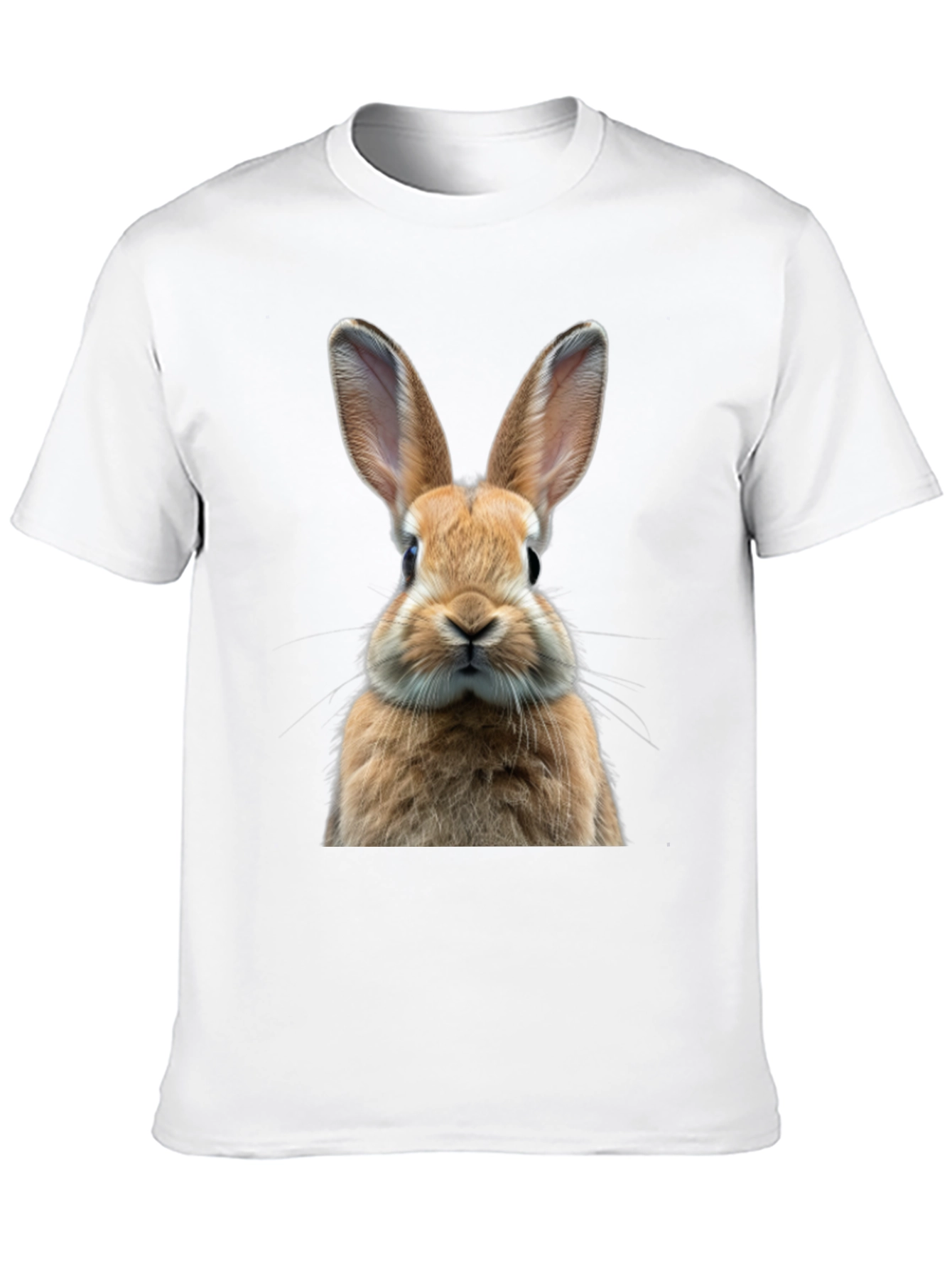 Rabbit Graphic Tee - Cute Animal Print Shirt