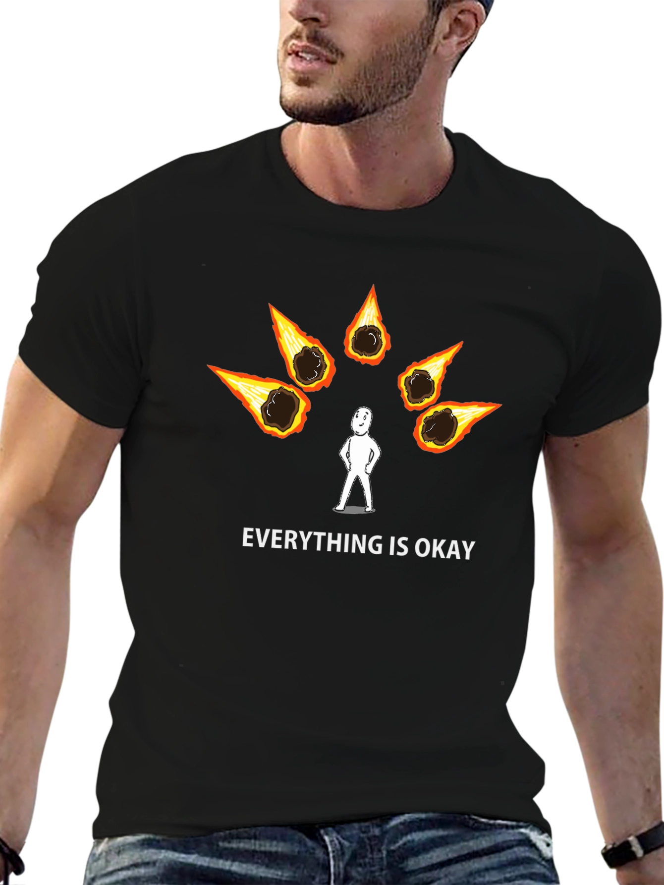 Everything is Okay Meteor T-Shirt