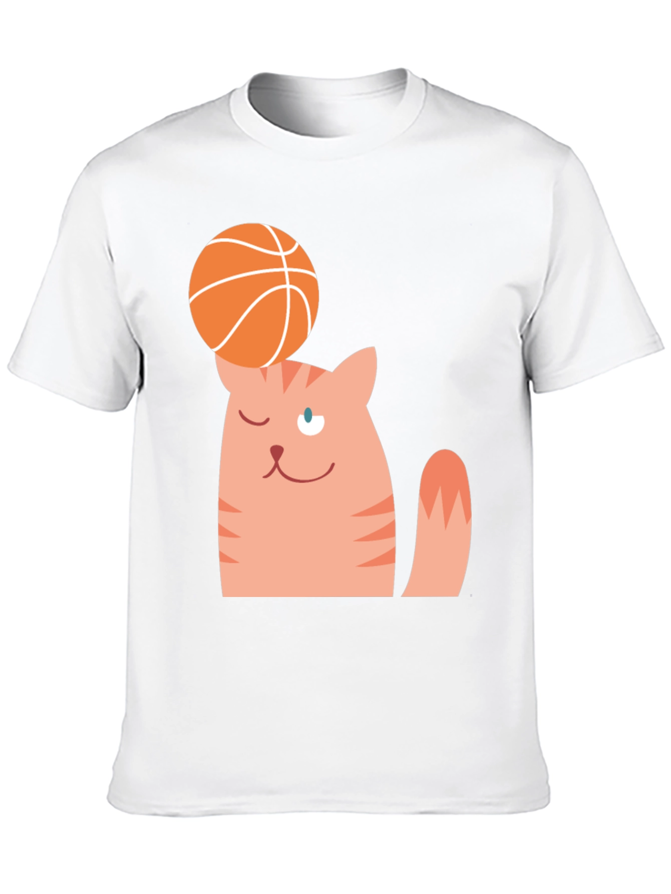 Cat Balancing Basketball Graphic Tee