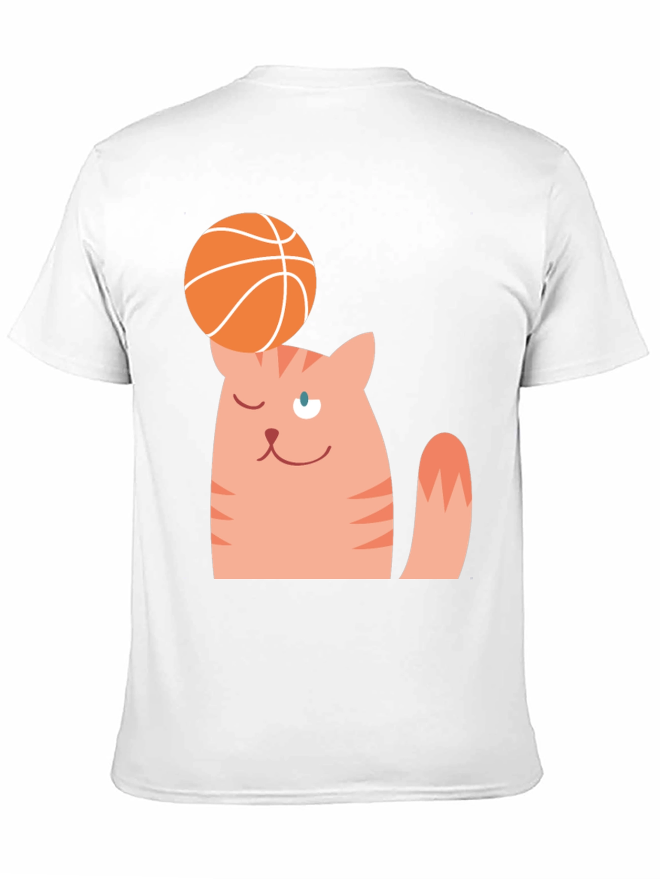 Cat Balancing Basketball Graphic Tee