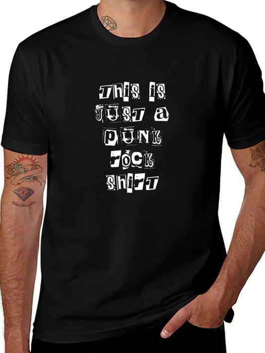 Punk Rock T-Shirt - Cutout Letter Design