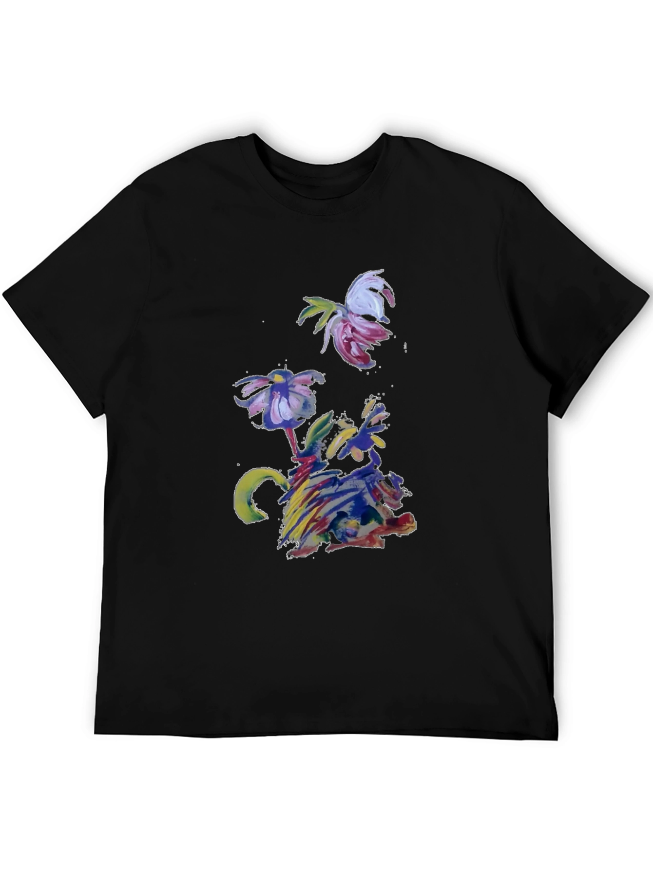 Abstract Floral T-Shirt - Artistic Impression