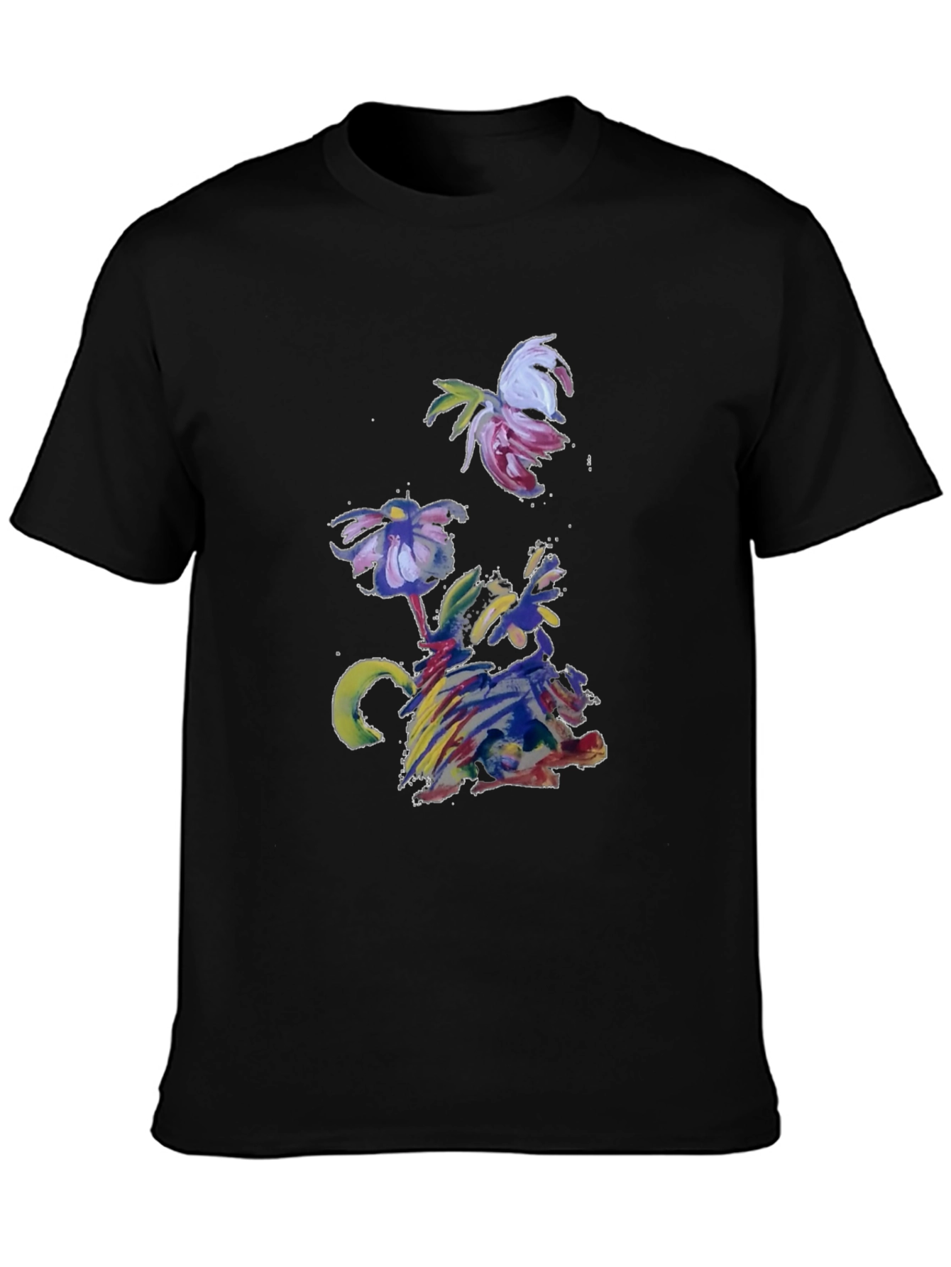 Abstract Floral T-Shirt - Artistic Impression