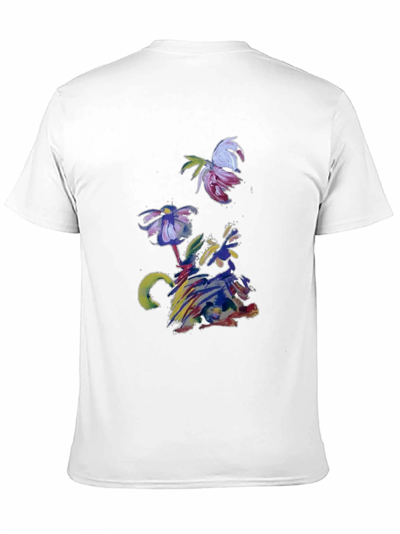Abstract Floral T-Shirt - Artistic Impression