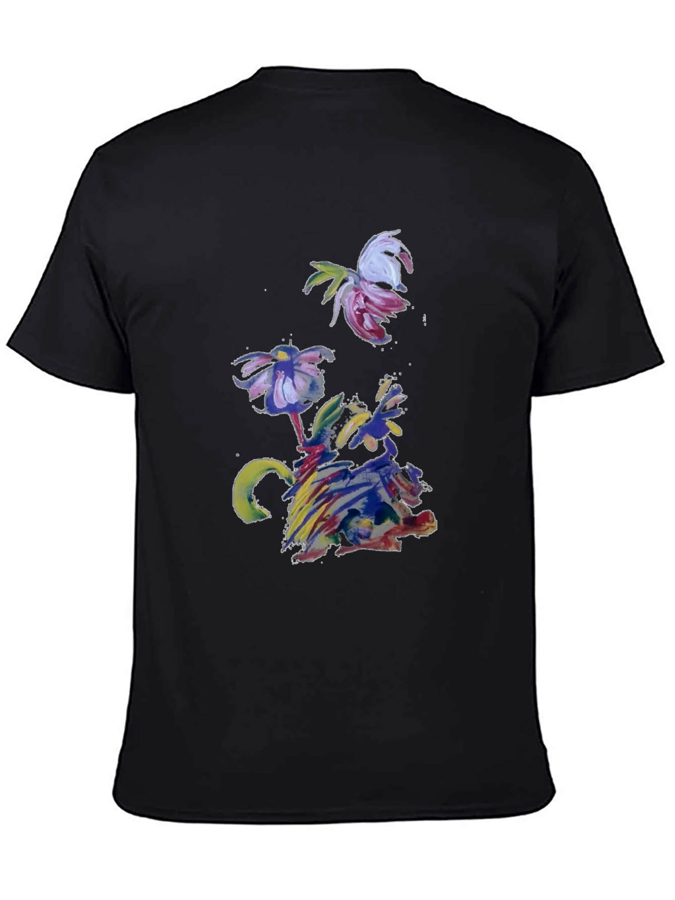 Abstract Floral T-Shirt - Artistic Impression