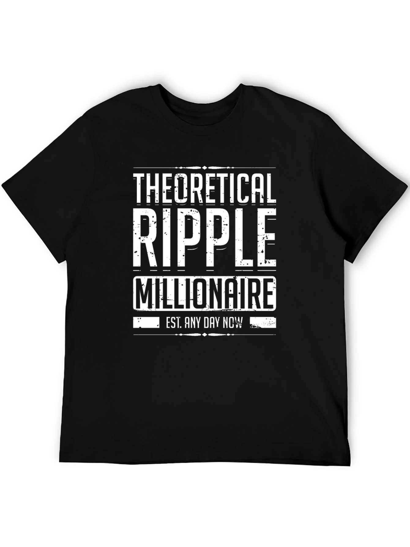 Theoretical Ripple Millionaire Black T-Shirt