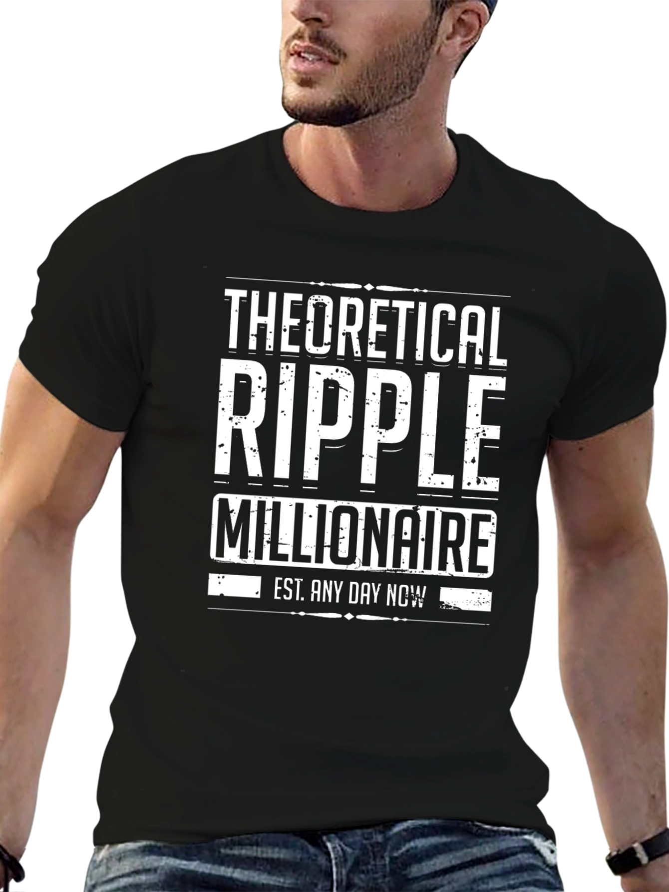 Theoretical Ripple Millionaire Black T-Shirt