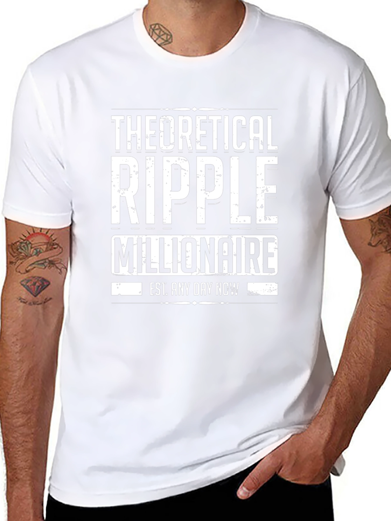 Theoretical Ripple Millionaire Black T-Shirt