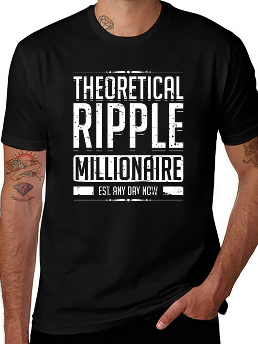 Theoretical Ripple Millionaire Black T-Shirt
