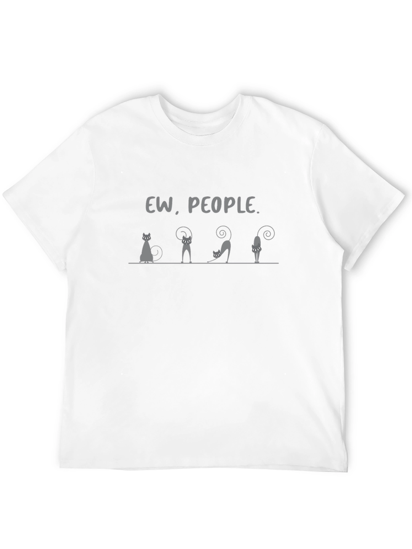 Ew People. Cat Graphic Tee - Comfy Cotton