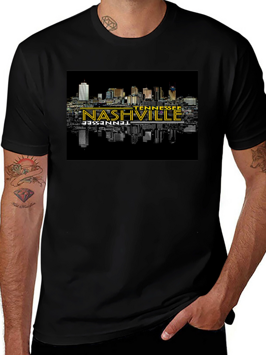 Nashville Tennessee Skyline Graphic T-Shirt