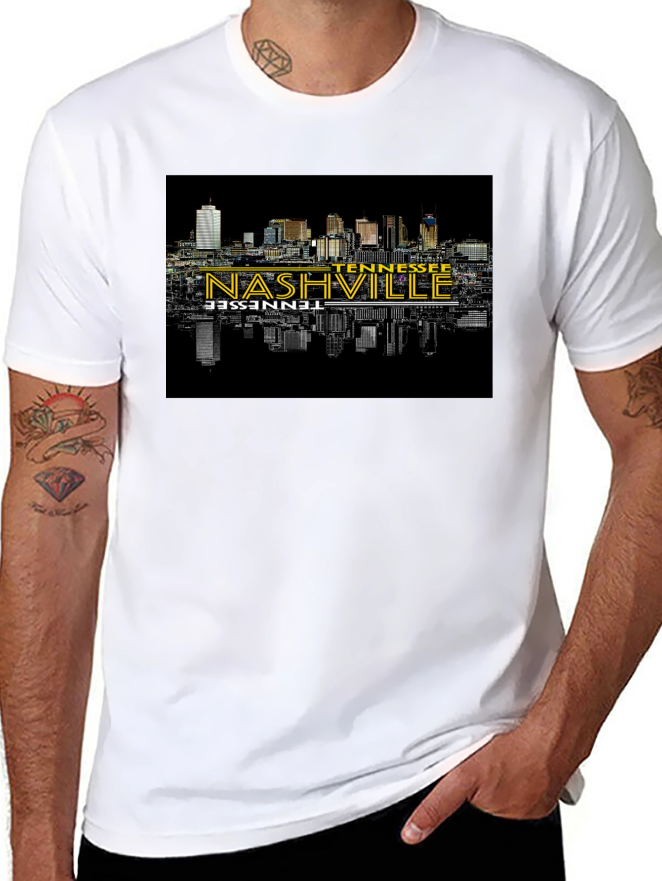 Nashville Tennessee Skyline Graphic T-Shirt
