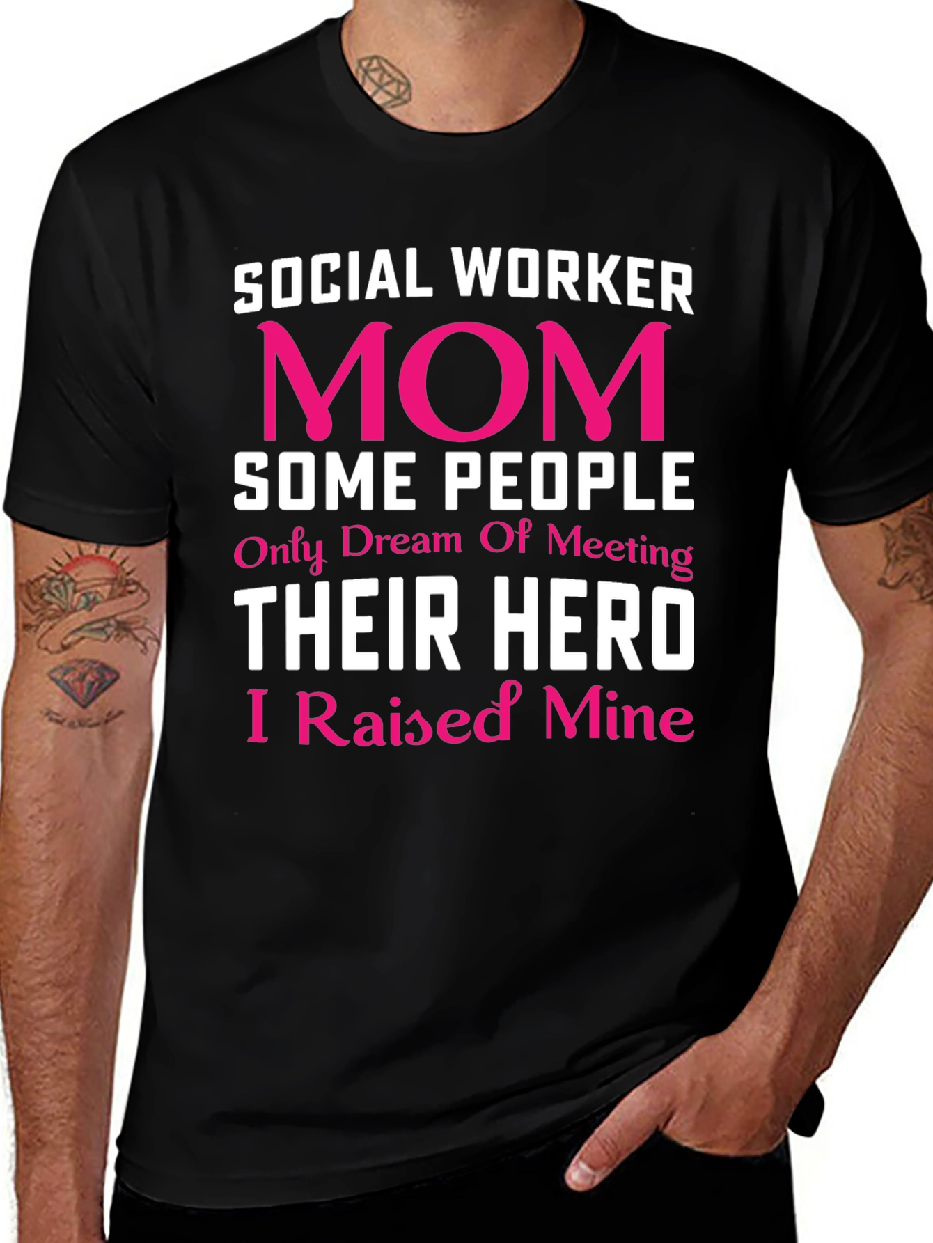 Social Worker Mom Hero T-Shirt