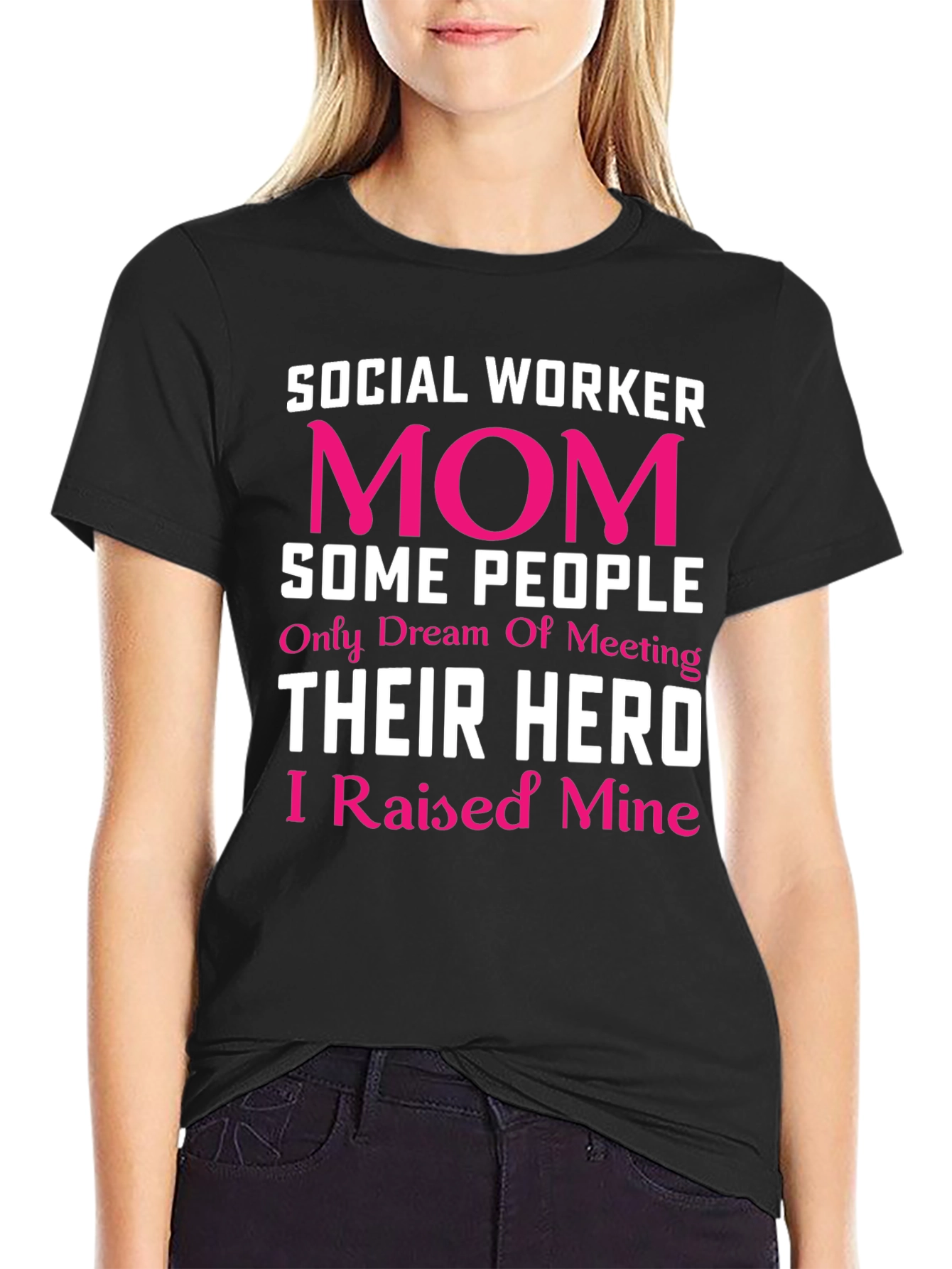 Social Worker Mom Hero T-Shirt