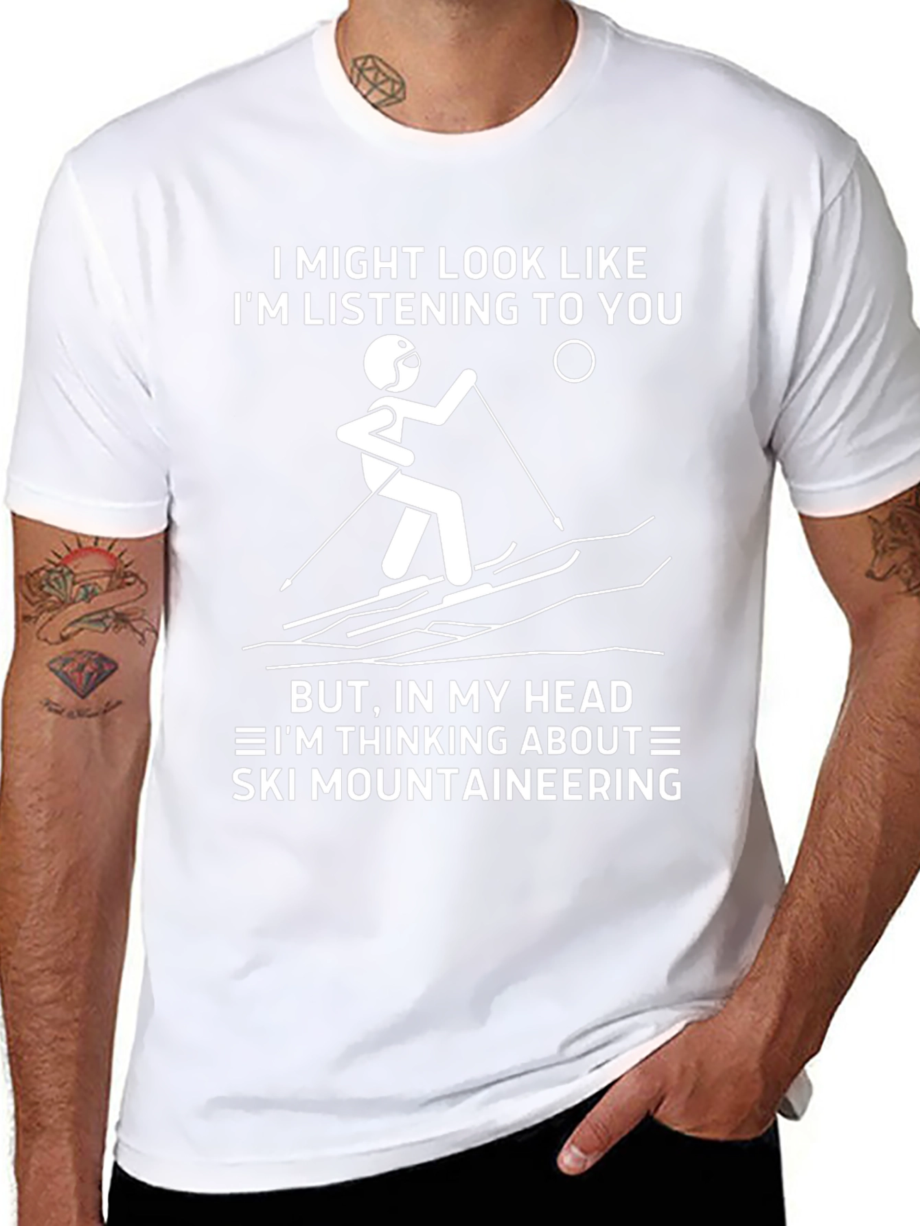 Ski Mountaineering T-Shirt - Funny Skiing Gift
