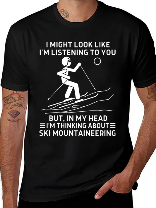 Ski Mountaineering T-Shirt - Funny Skiing Gift