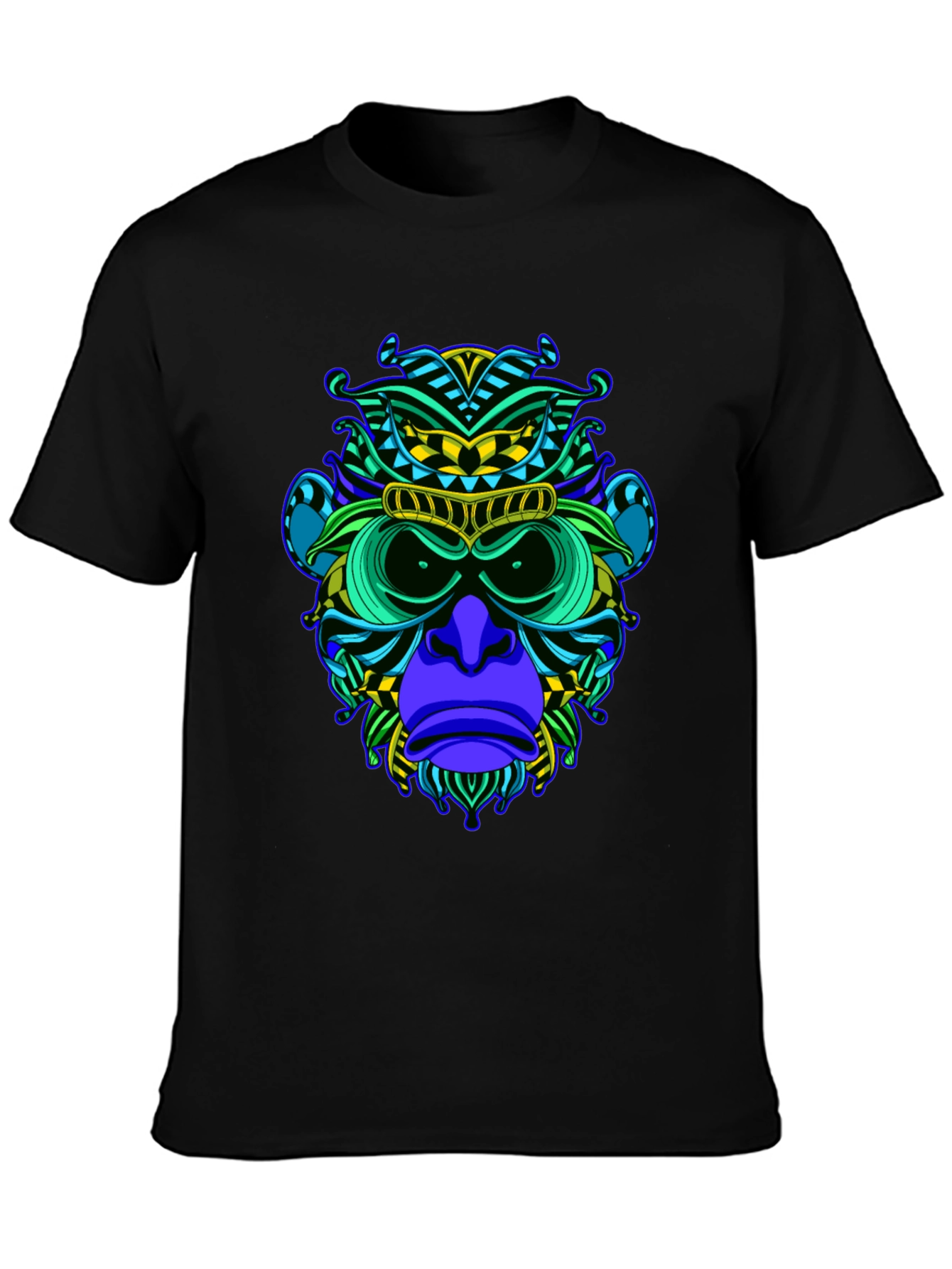 Monkey Graphic Black T-Shirt - Bold Style