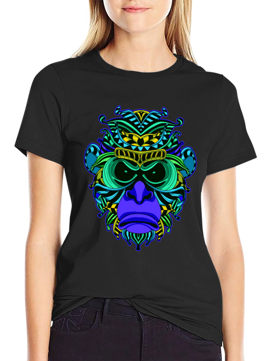 Monkey Graphic Black T-Shirt - Bold Style