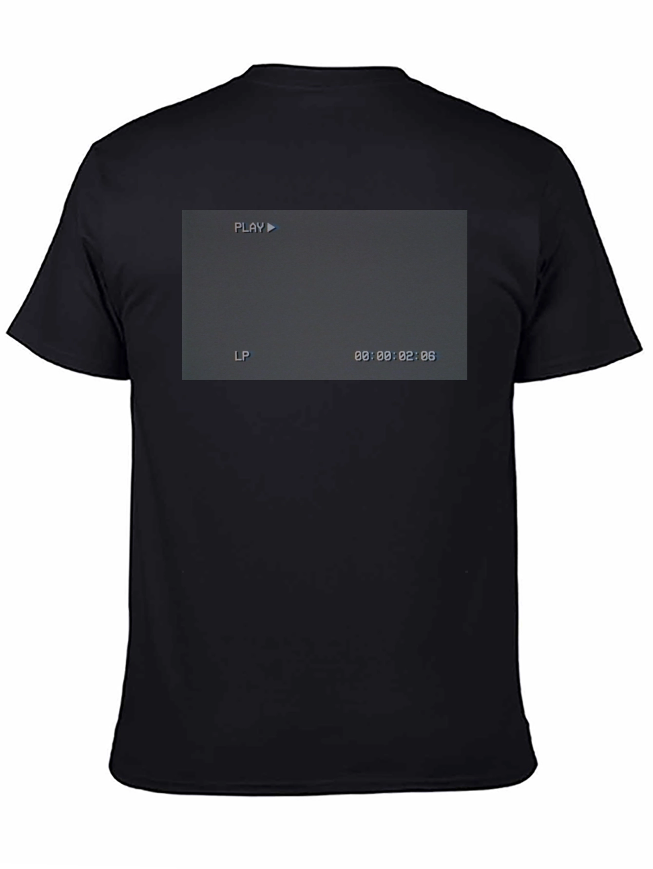 Retro Camcorder Screen Black T-Shirt