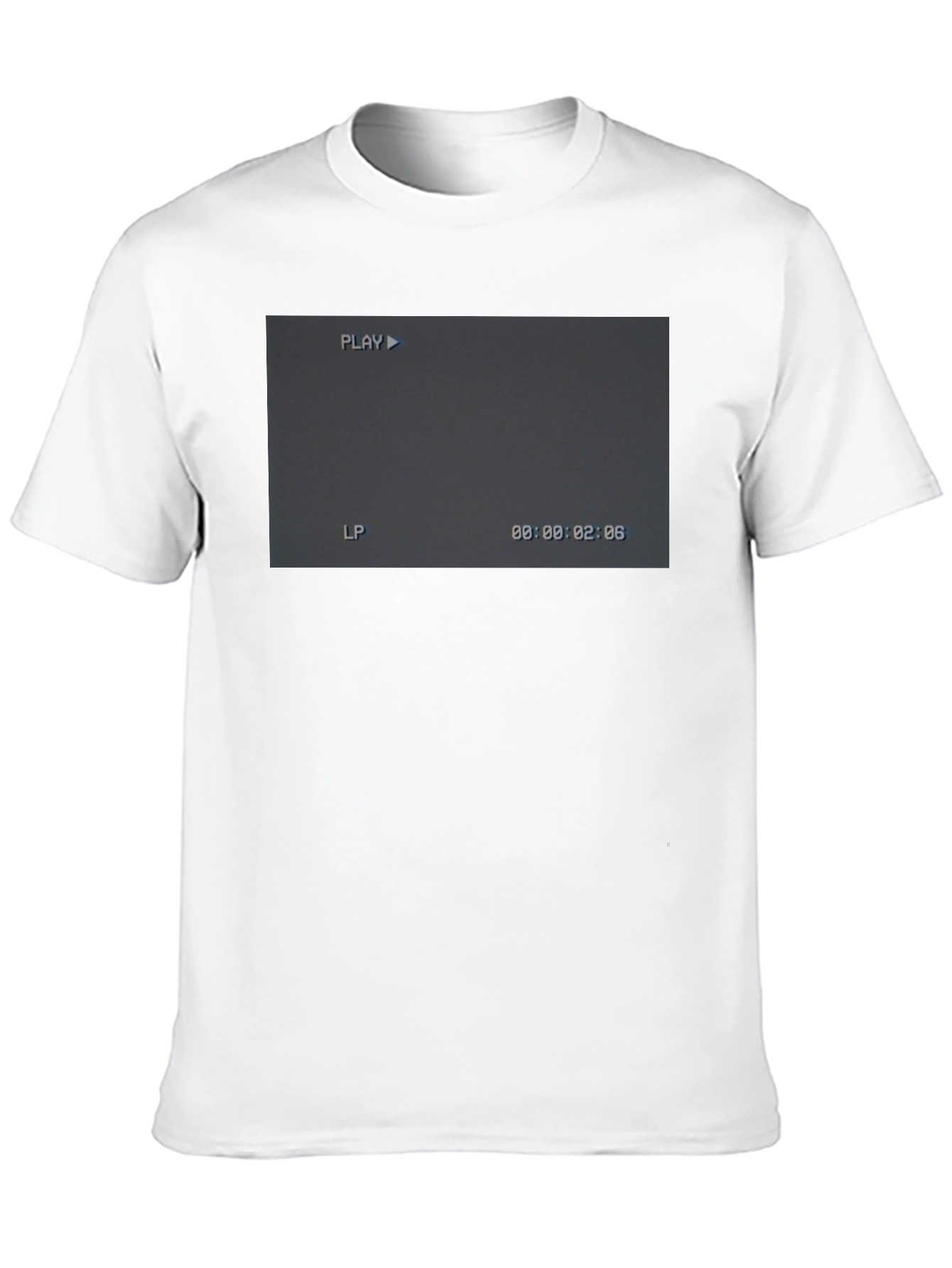 Retro Camcorder Screen Black T-Shirt