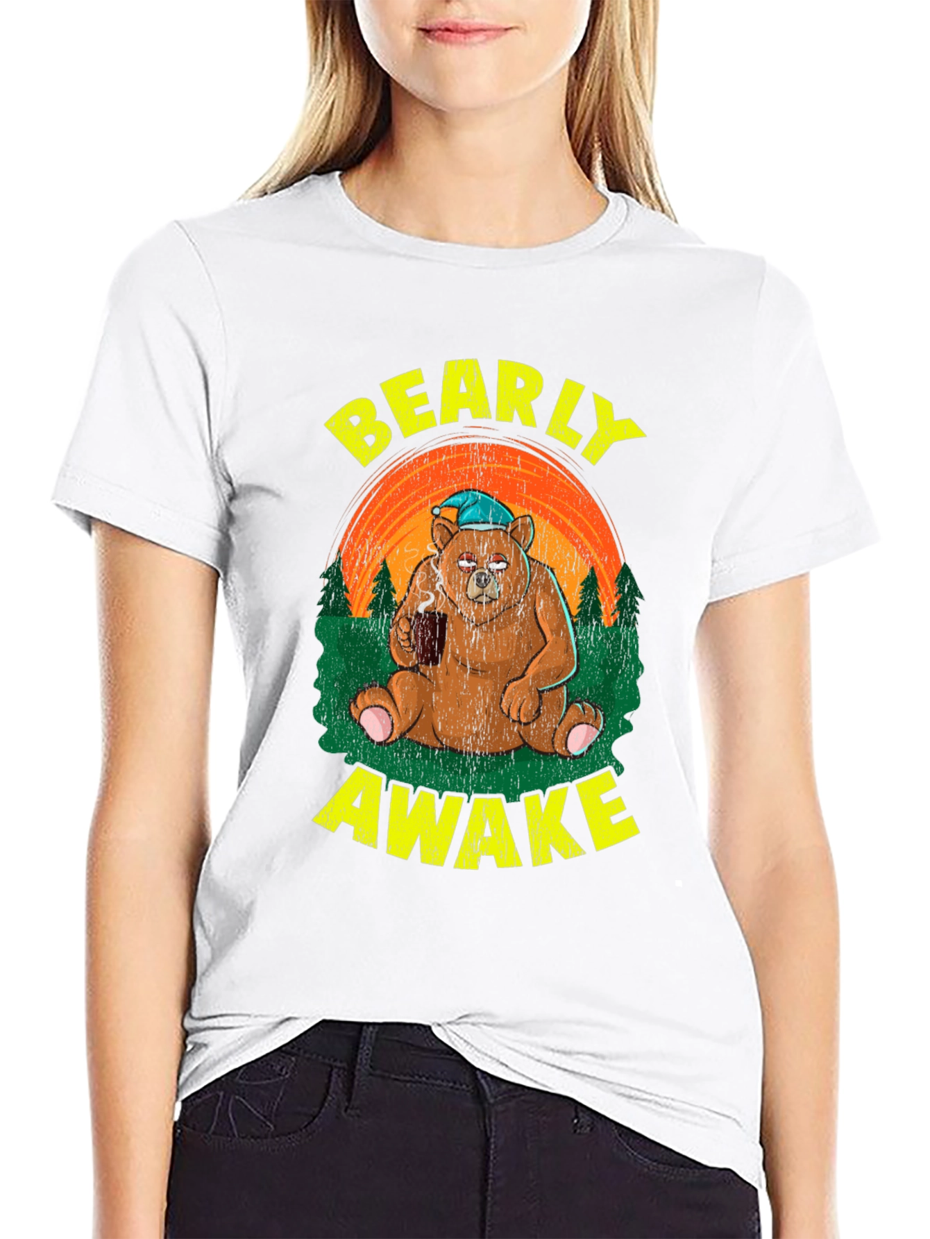 Bearly Awake T-Shirt - Funny Coffee Lover Tee